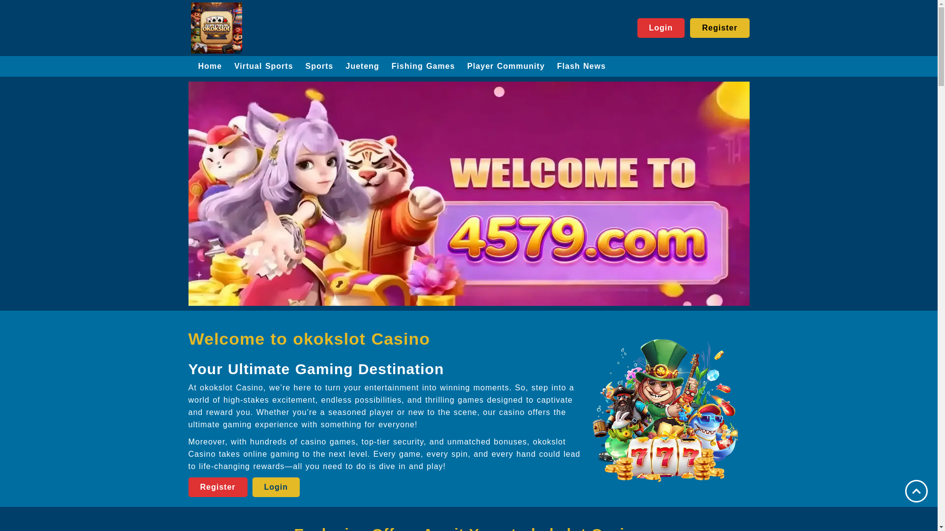 website screenshot of https://okokslotlink.com/