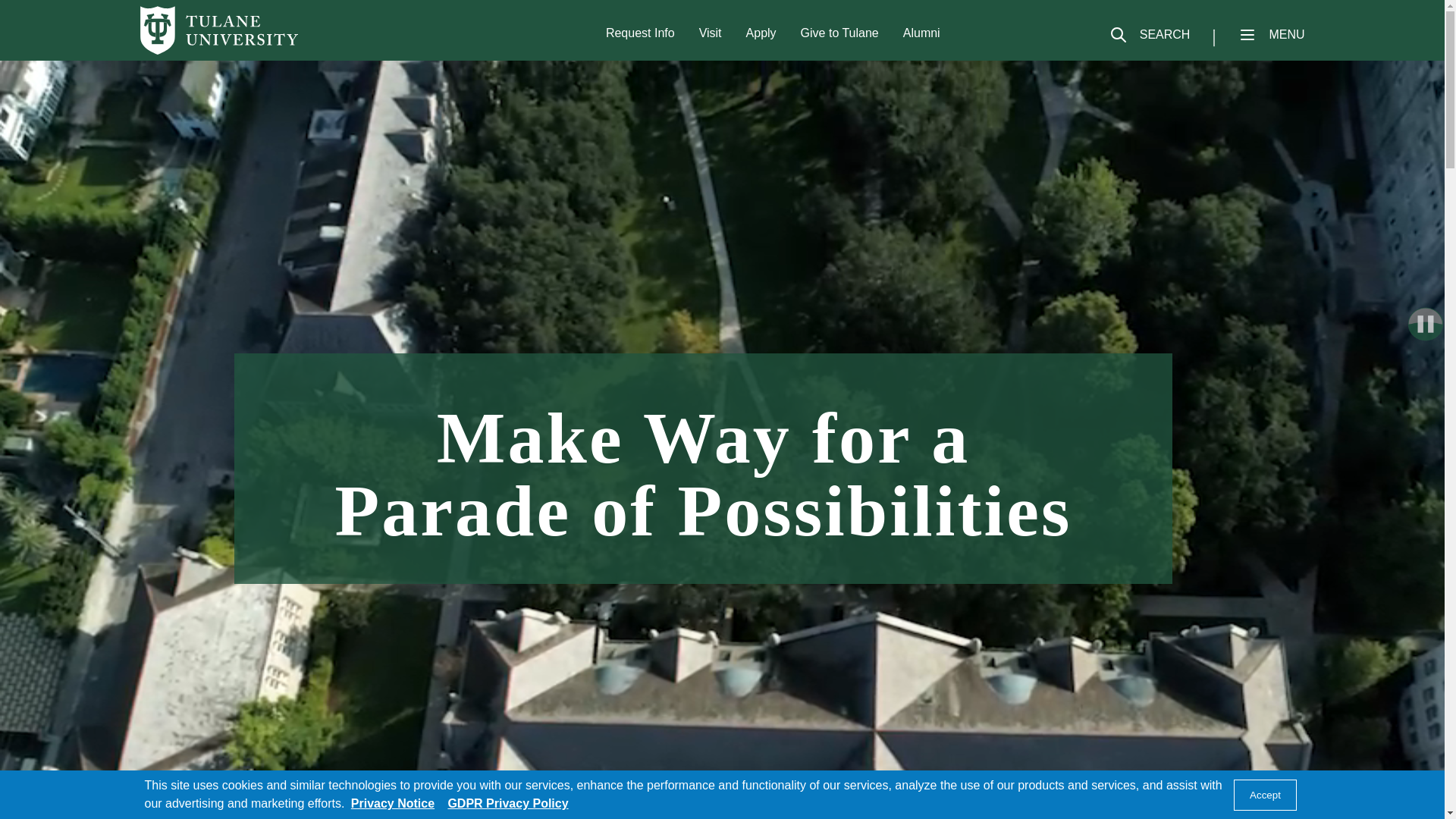 website screenshot of https://tulane.us/