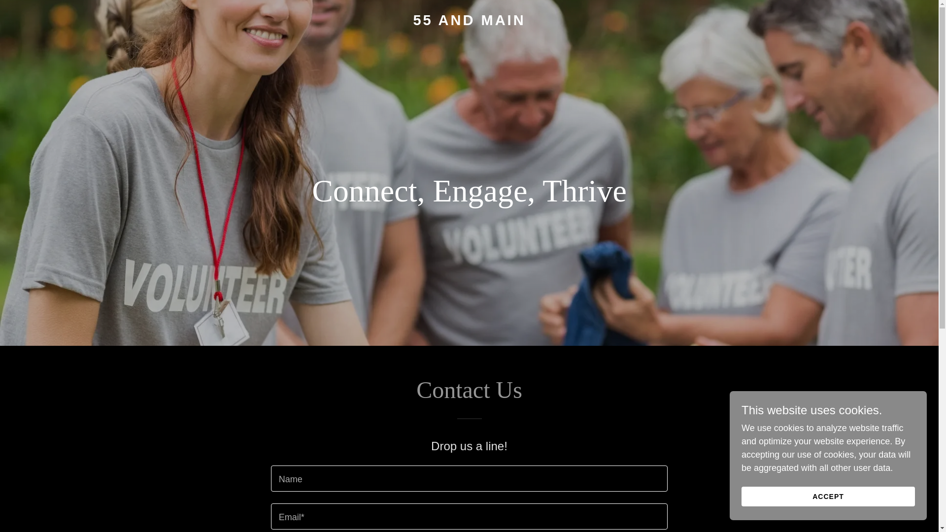 website screenshot of https://55andmain.com/