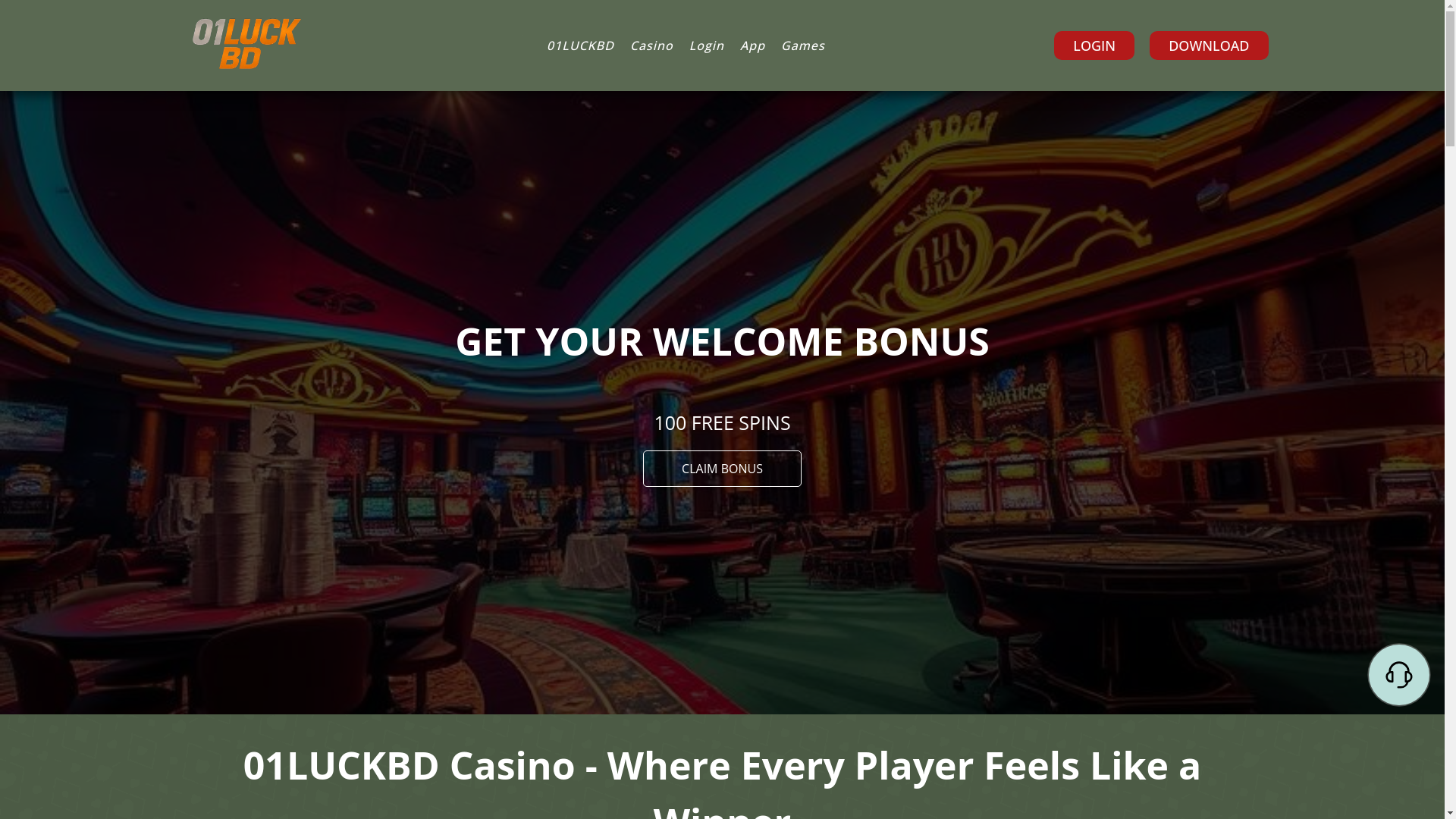 website screenshot of https://01luckbd.net/
