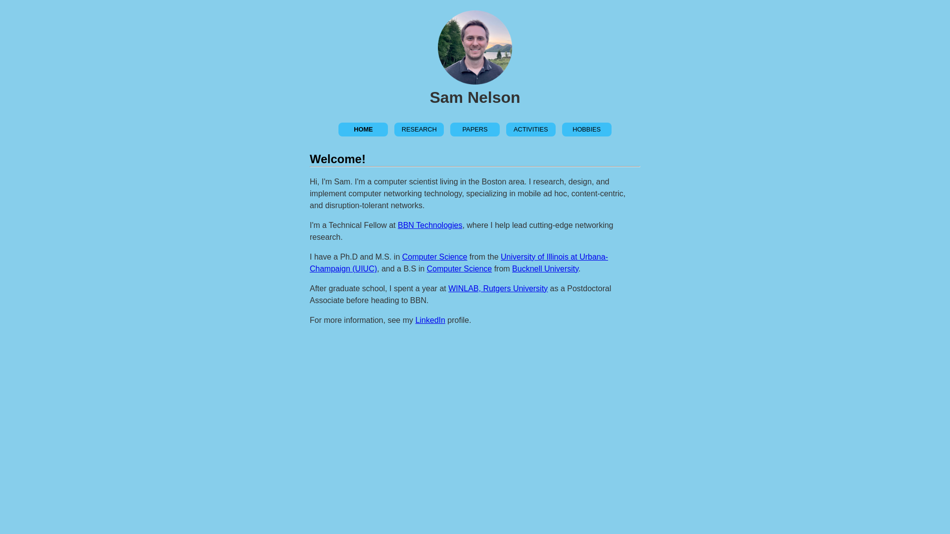 website screenshot of https://samnelson-dev.pages.dev/