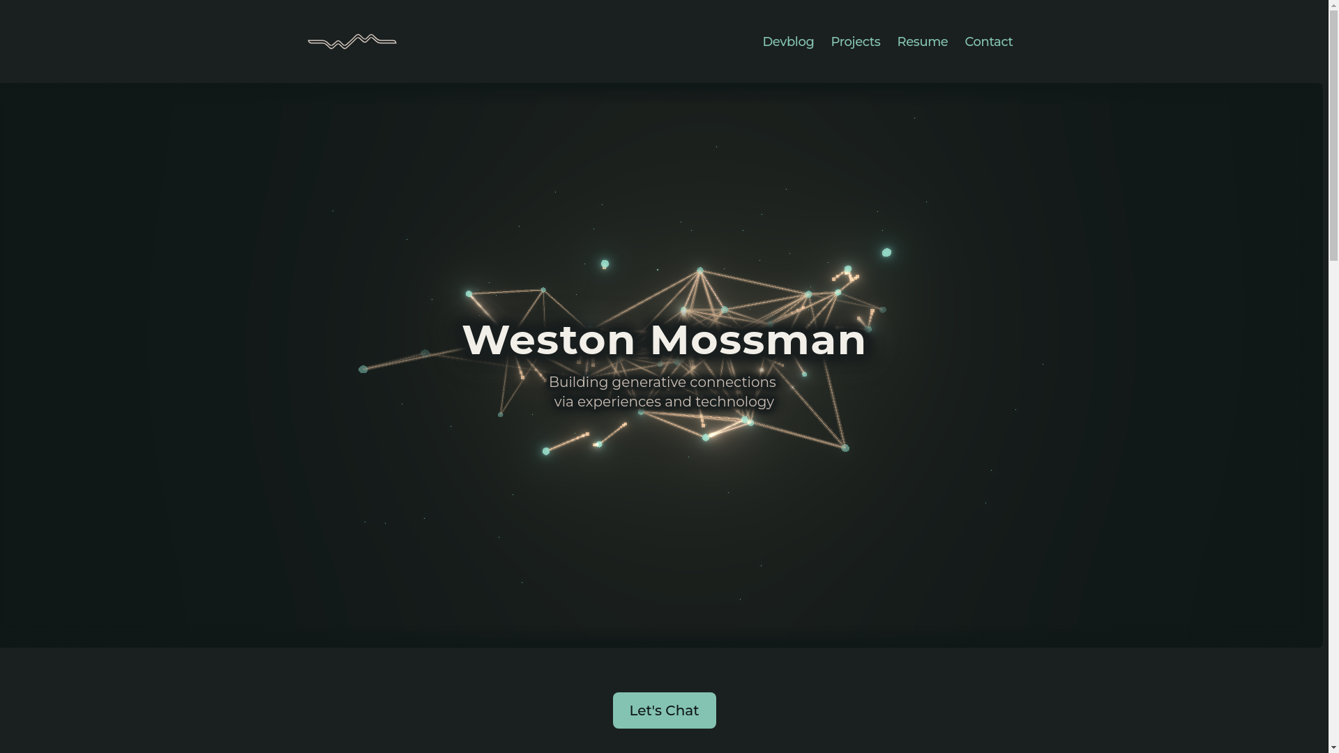 website screenshot of https://portfolio-weston-mossman.pages.dev/