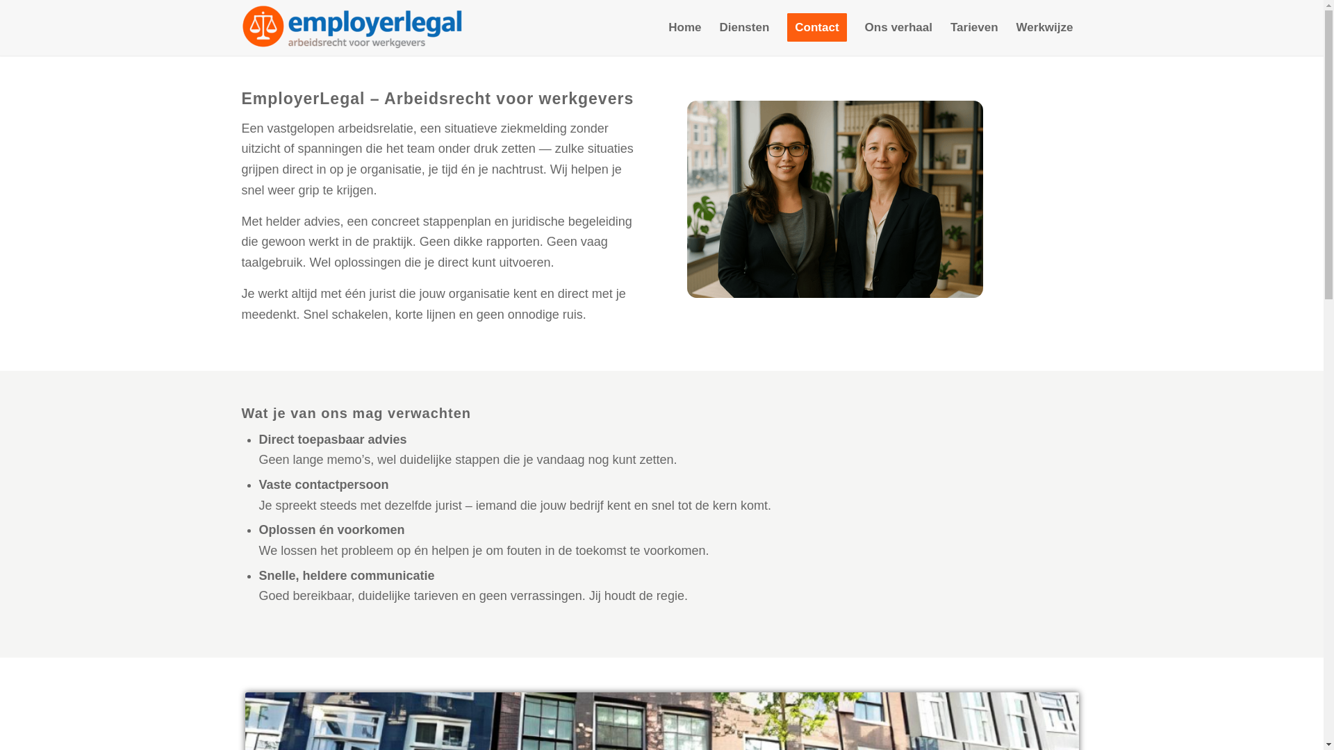 website screenshot of https://employerlegalsupport.com/