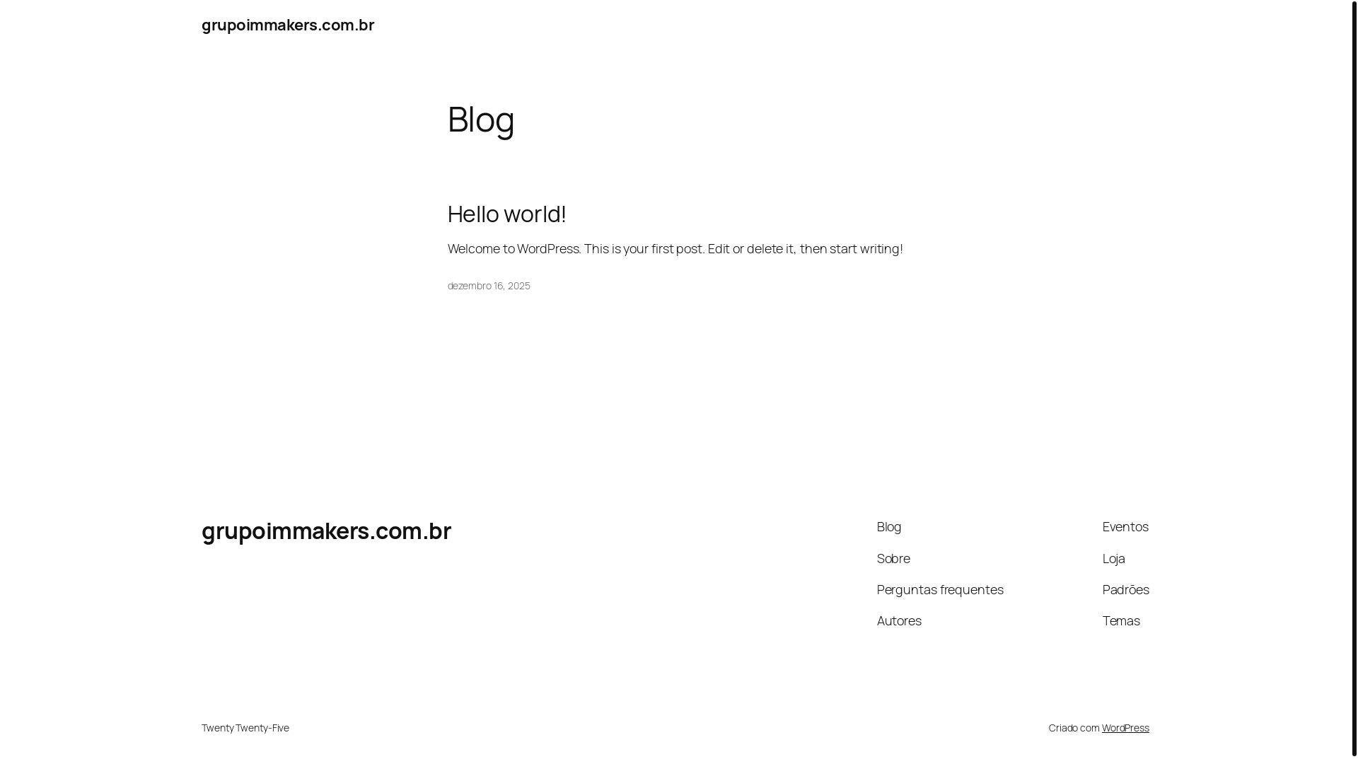 website screenshot of https://grupoimmakers.com.br/