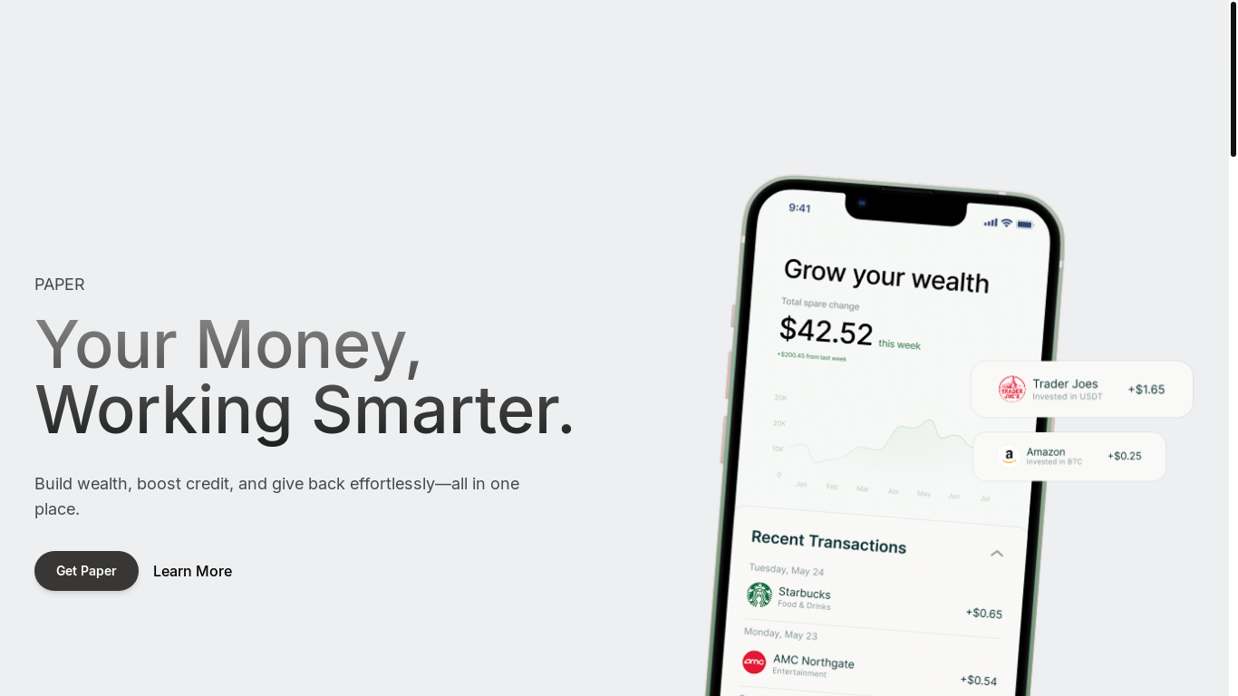 website screenshot of https://paper-website-buh.pages.dev/