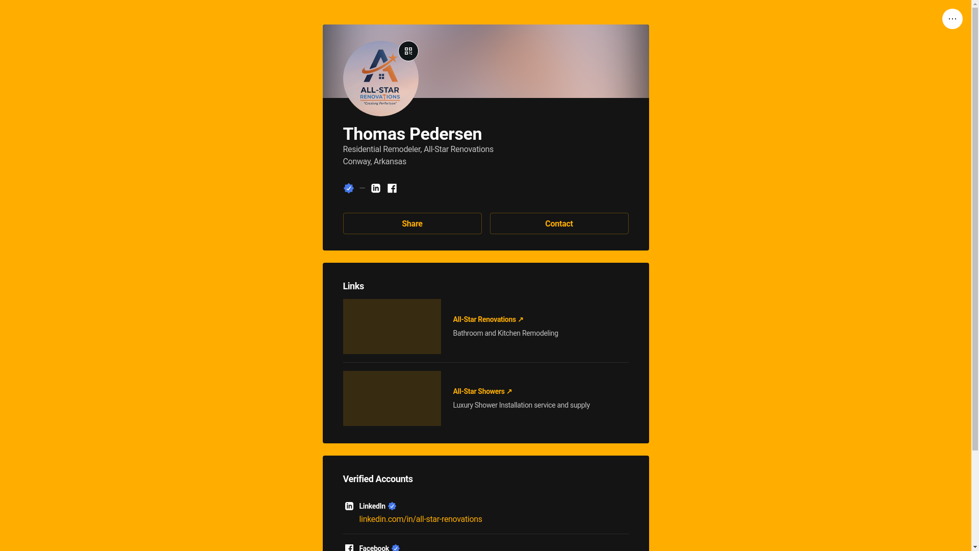 website screenshot of https://allstarreno.link/