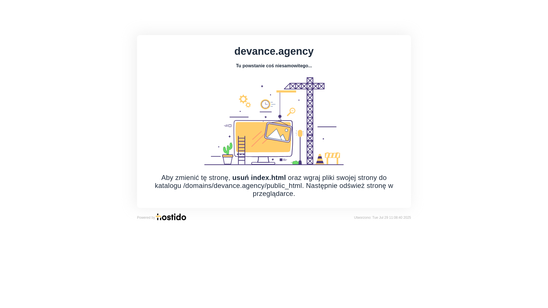website screenshot of https://devance.agency/
