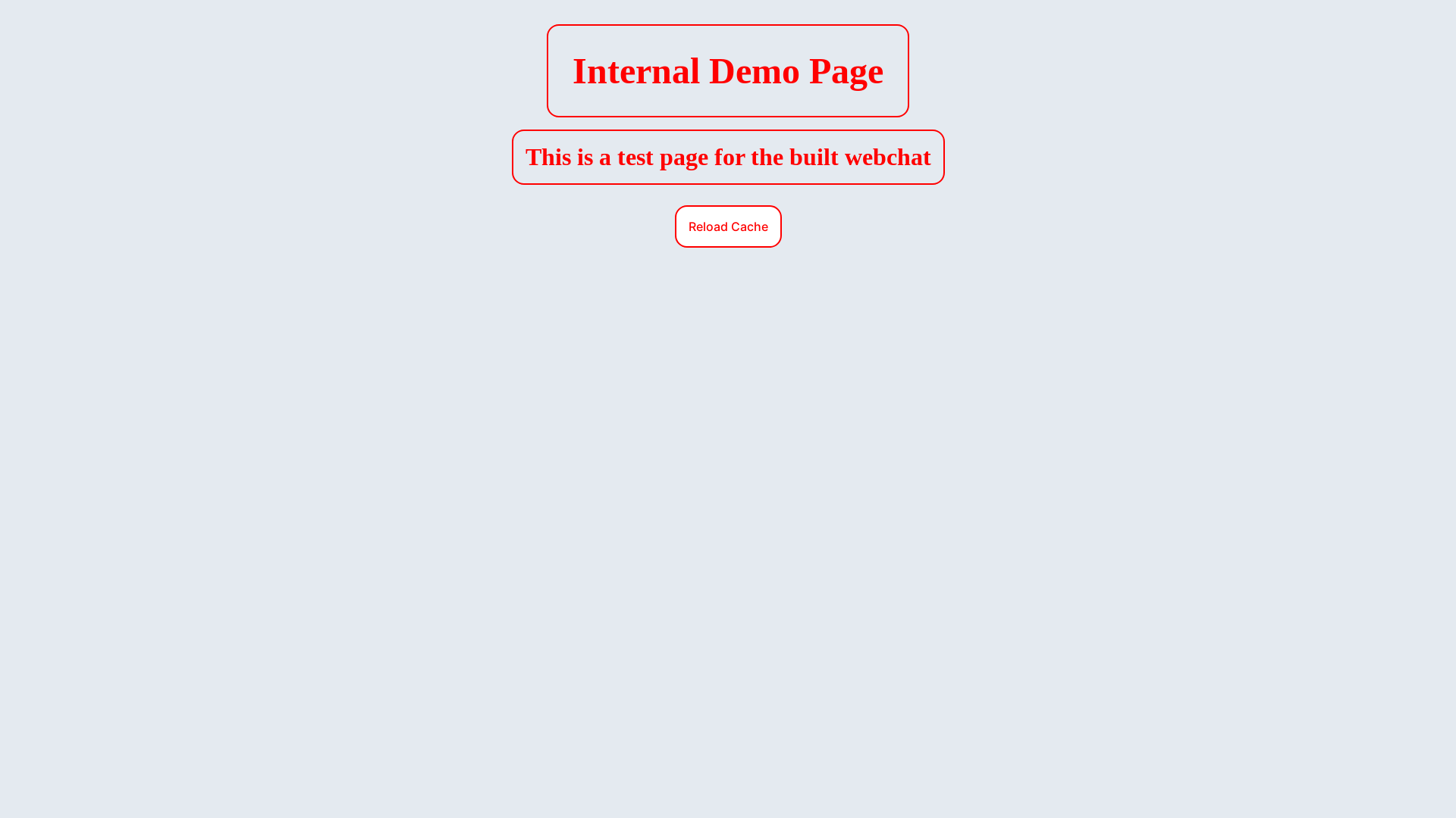 website screenshot of https://test-webchat.pages.dev/
