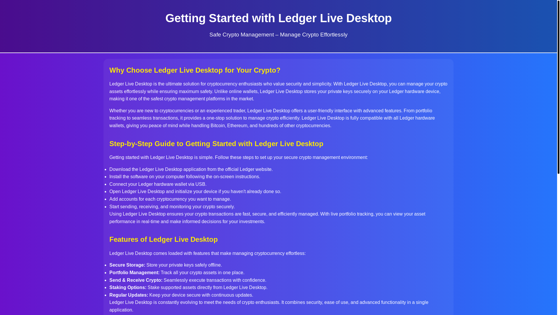 website screenshot of https://ledger-live-desktaup.pages.dev/