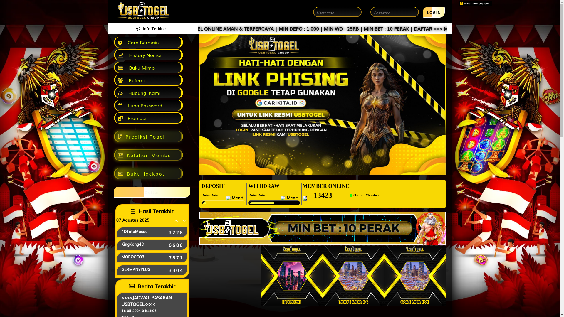website screenshot of https://usbtogelyellow.org/