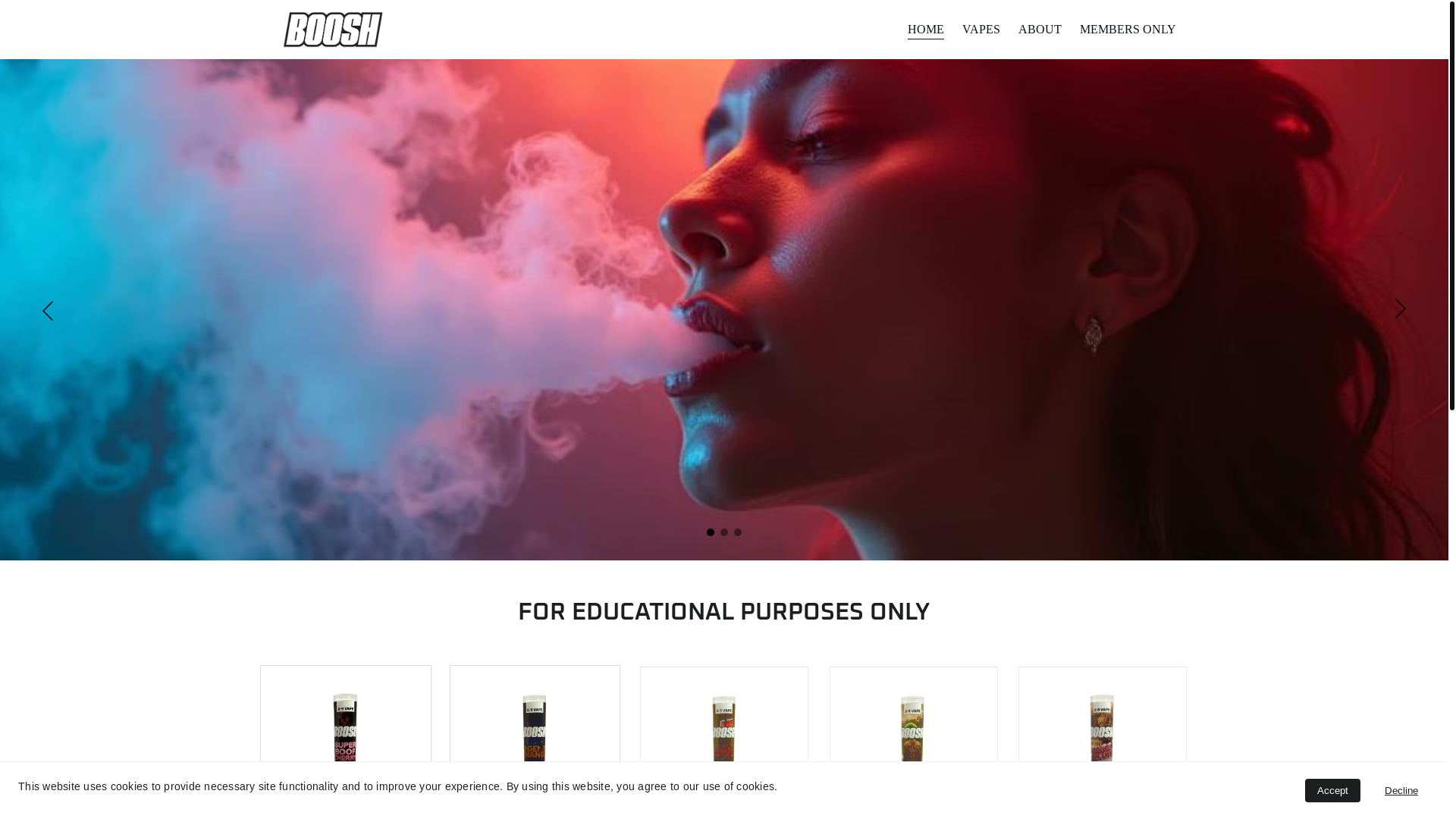 website screenshot of https://aroundtheboosh.com/