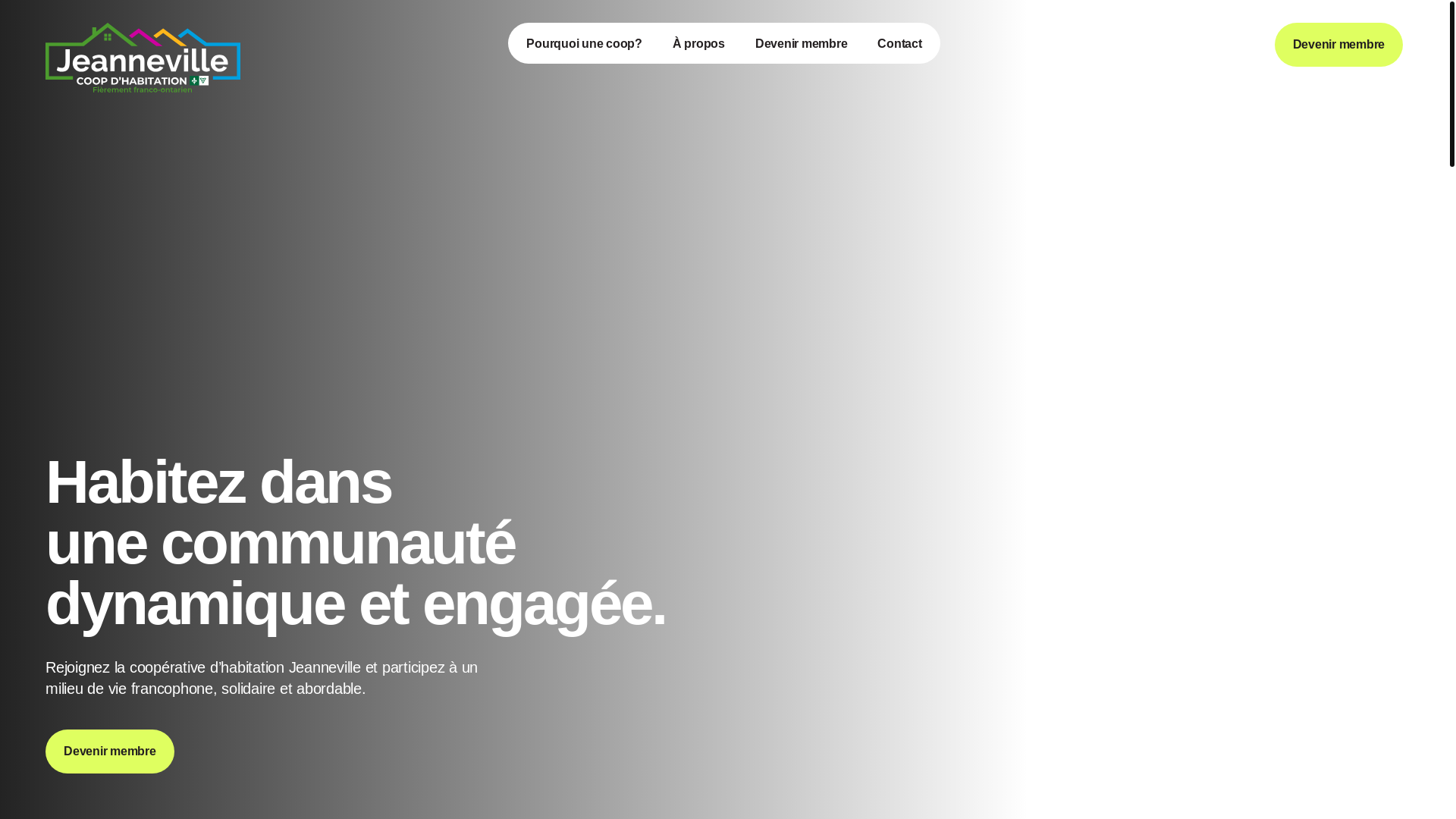 website screenshot of https://coopjeanneville.com/