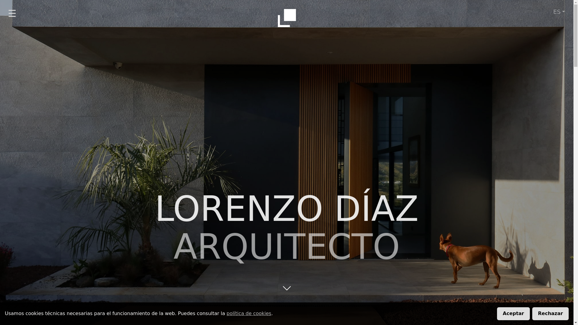 website screenshot of https://lorenzodiazarquitecto.com/