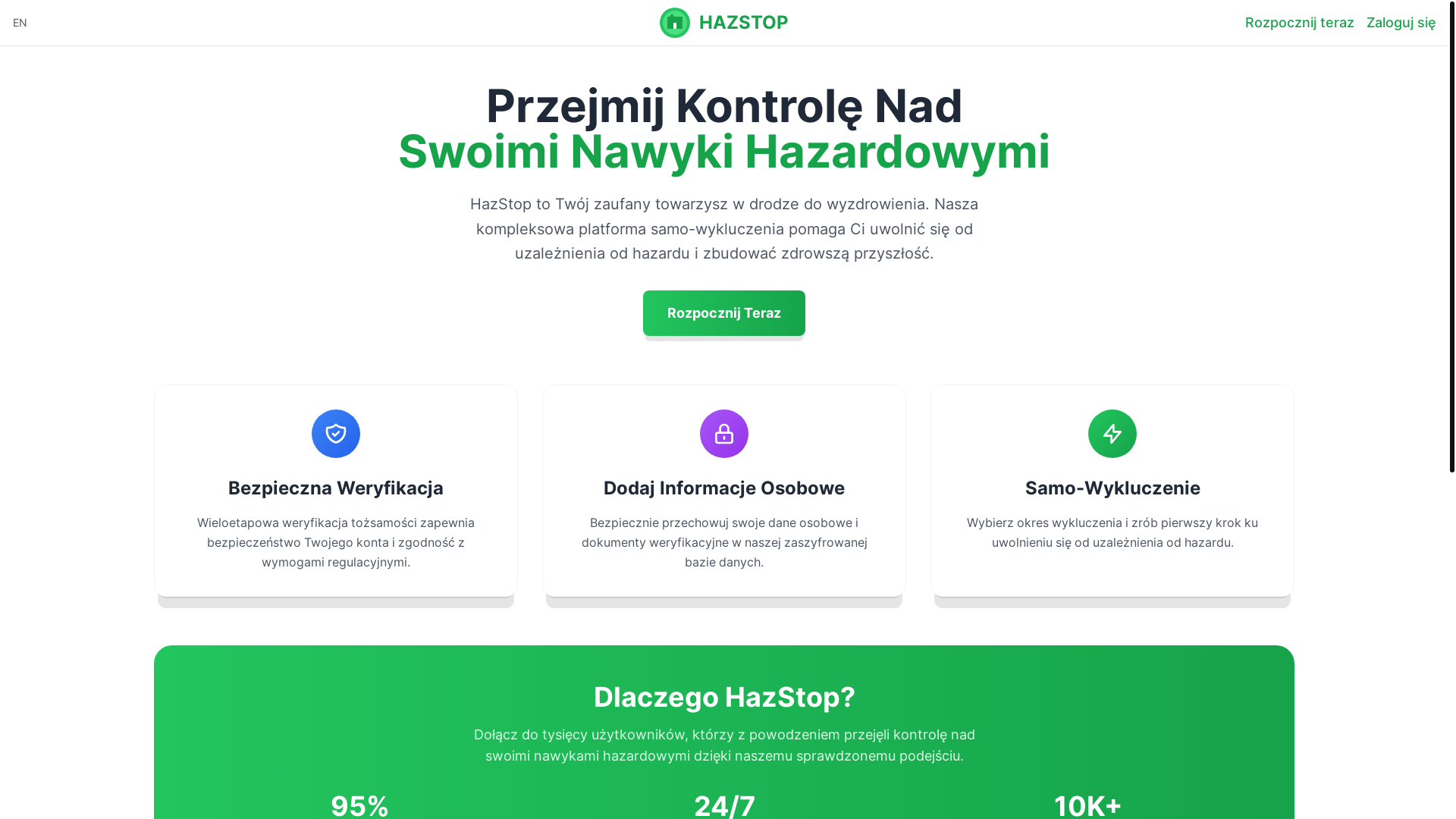 website screenshot of https://hazstop.org.pl/