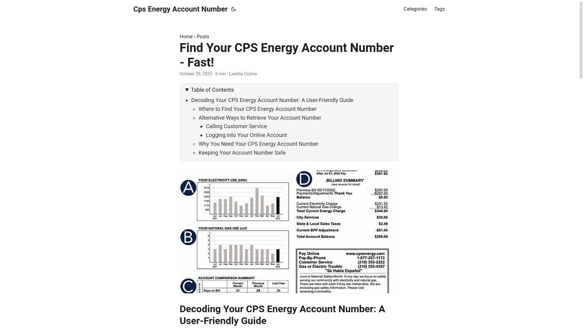 website screenshot of https://cps-energy-account-number.pages.dev/