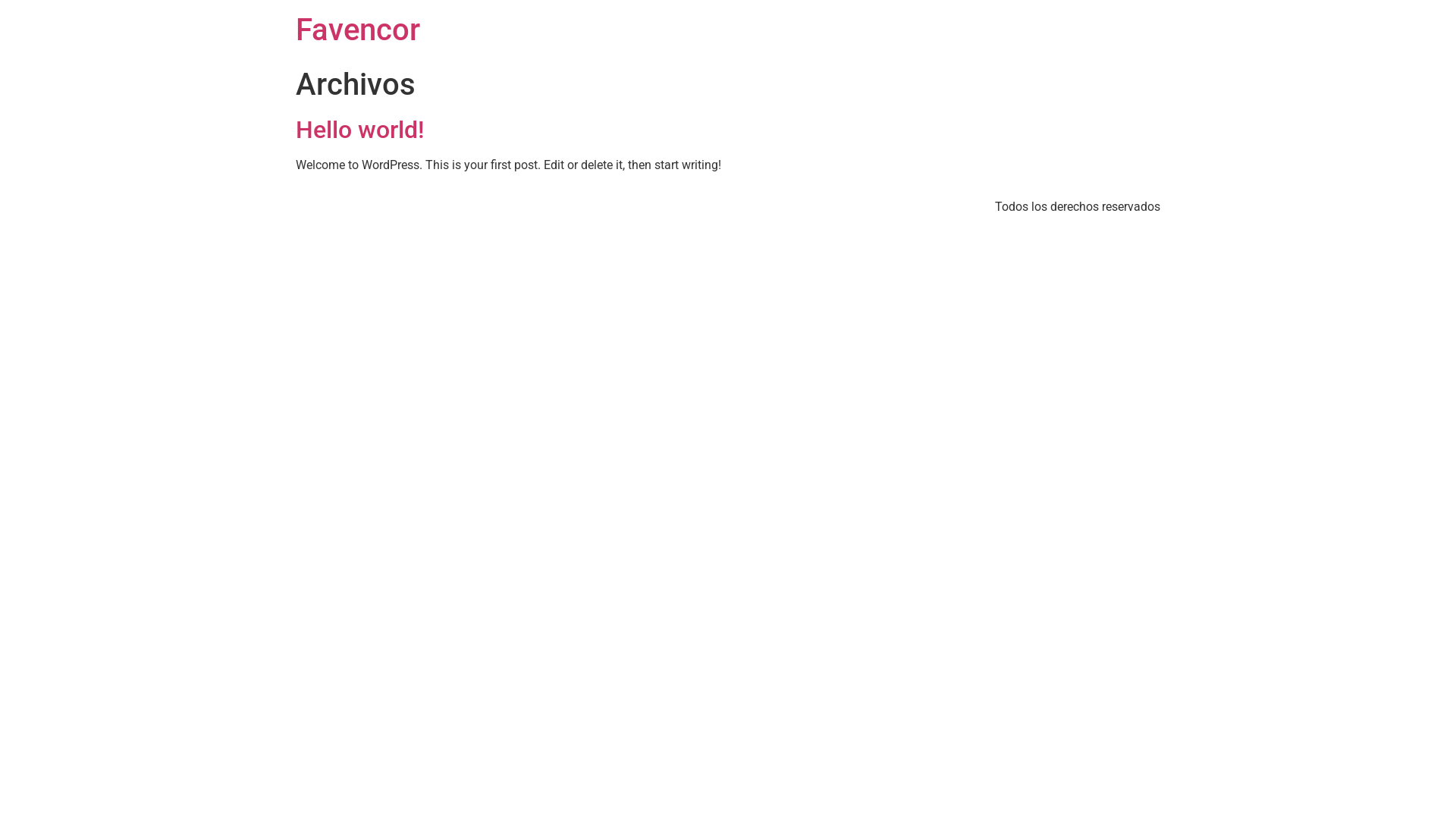 website screenshot of https://favencor.com/