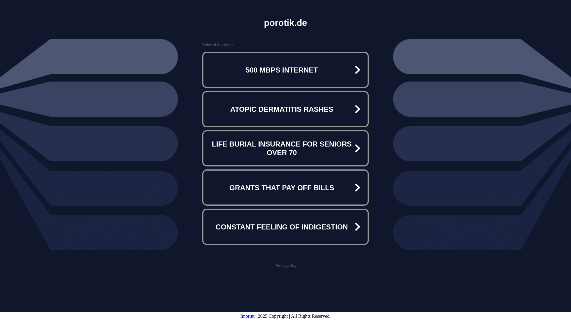 website screenshot of https://porotik.de/