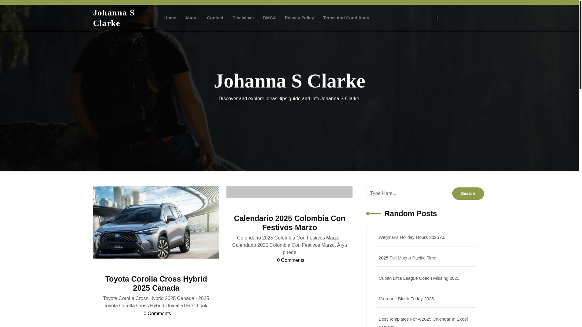 website screenshot of https://johannasclarke.pages.dev/