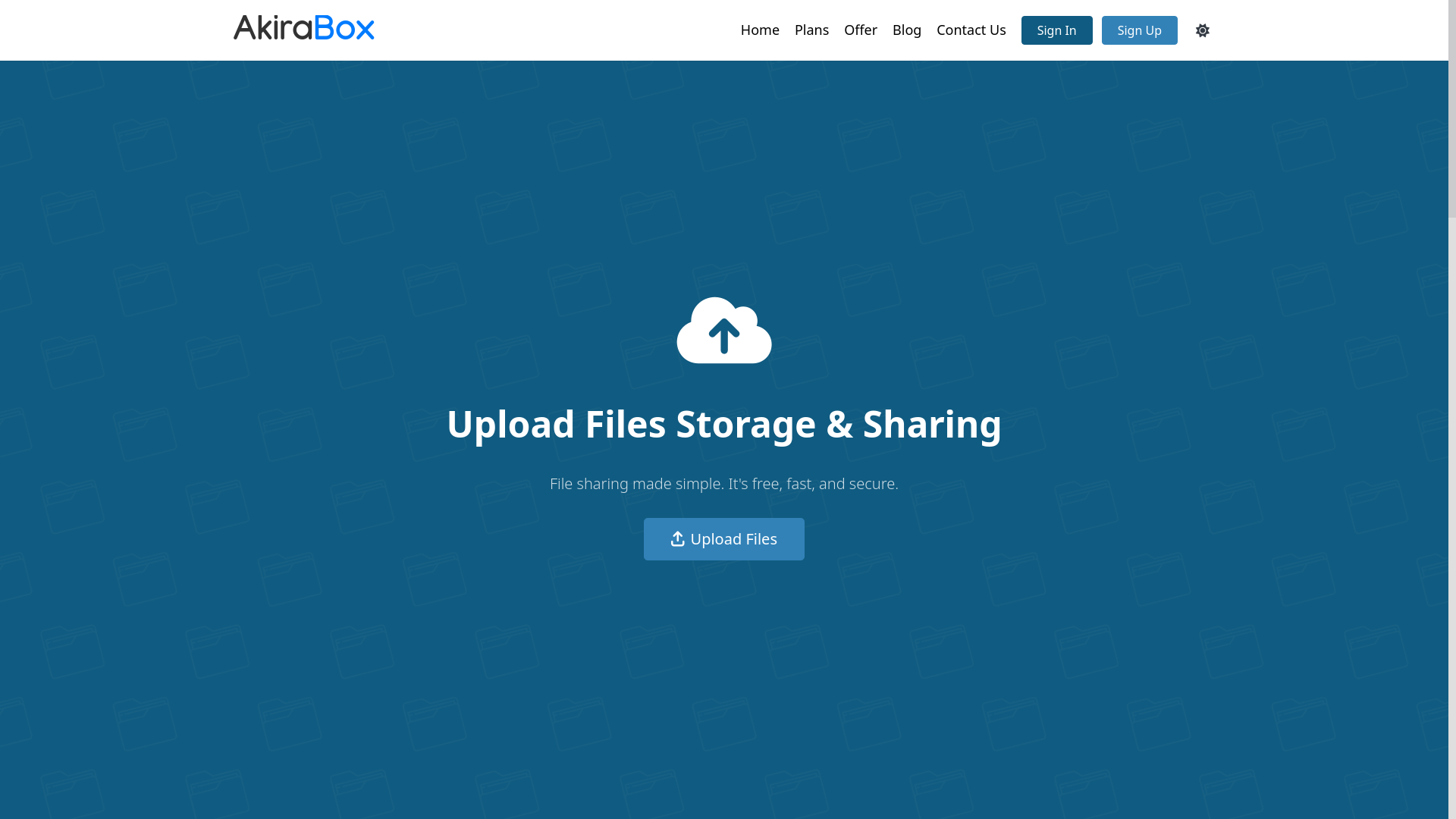 website screenshot of https://akirabox.com/downloads