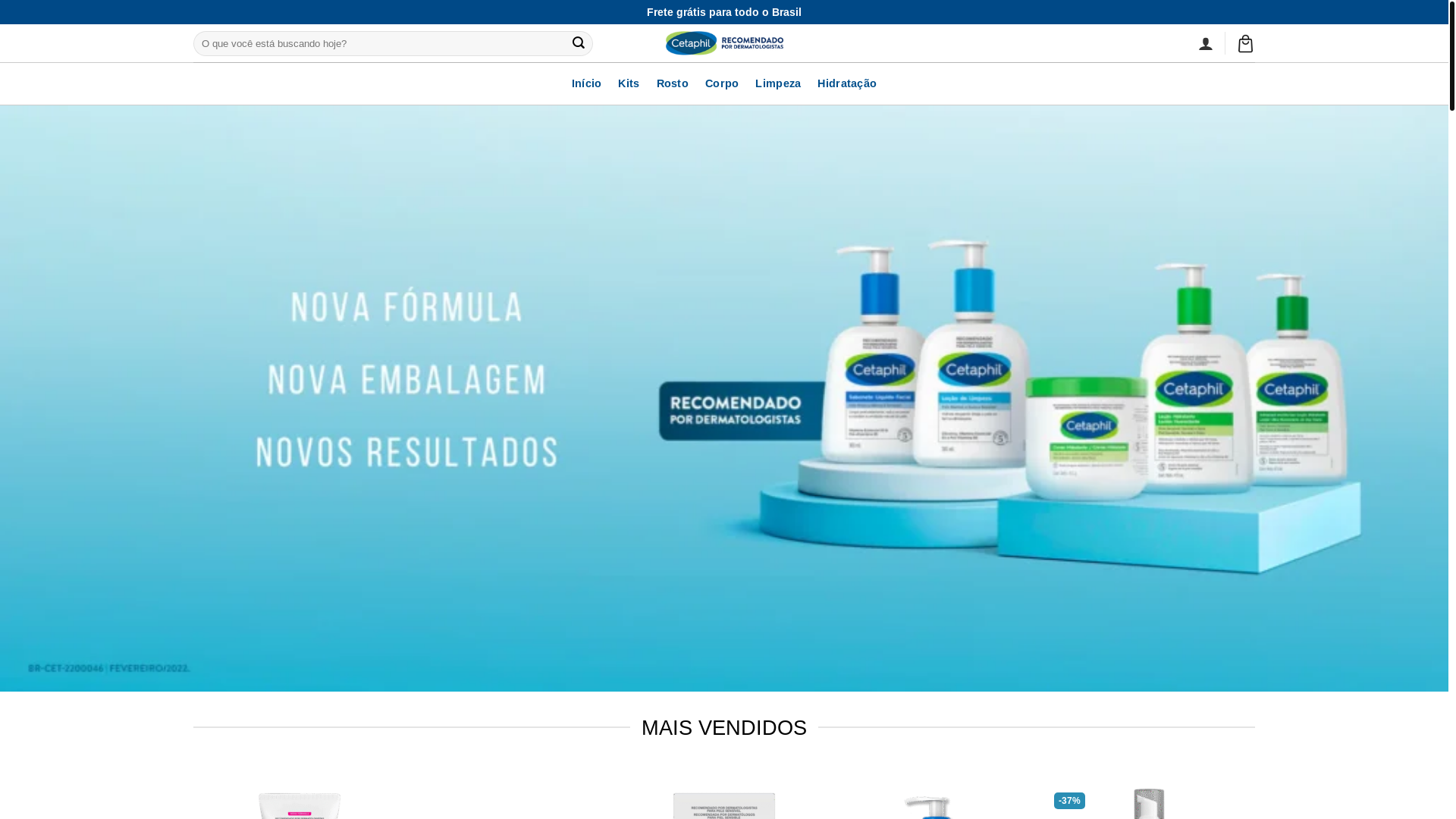 website screenshot of https://lojascetaphil.store/