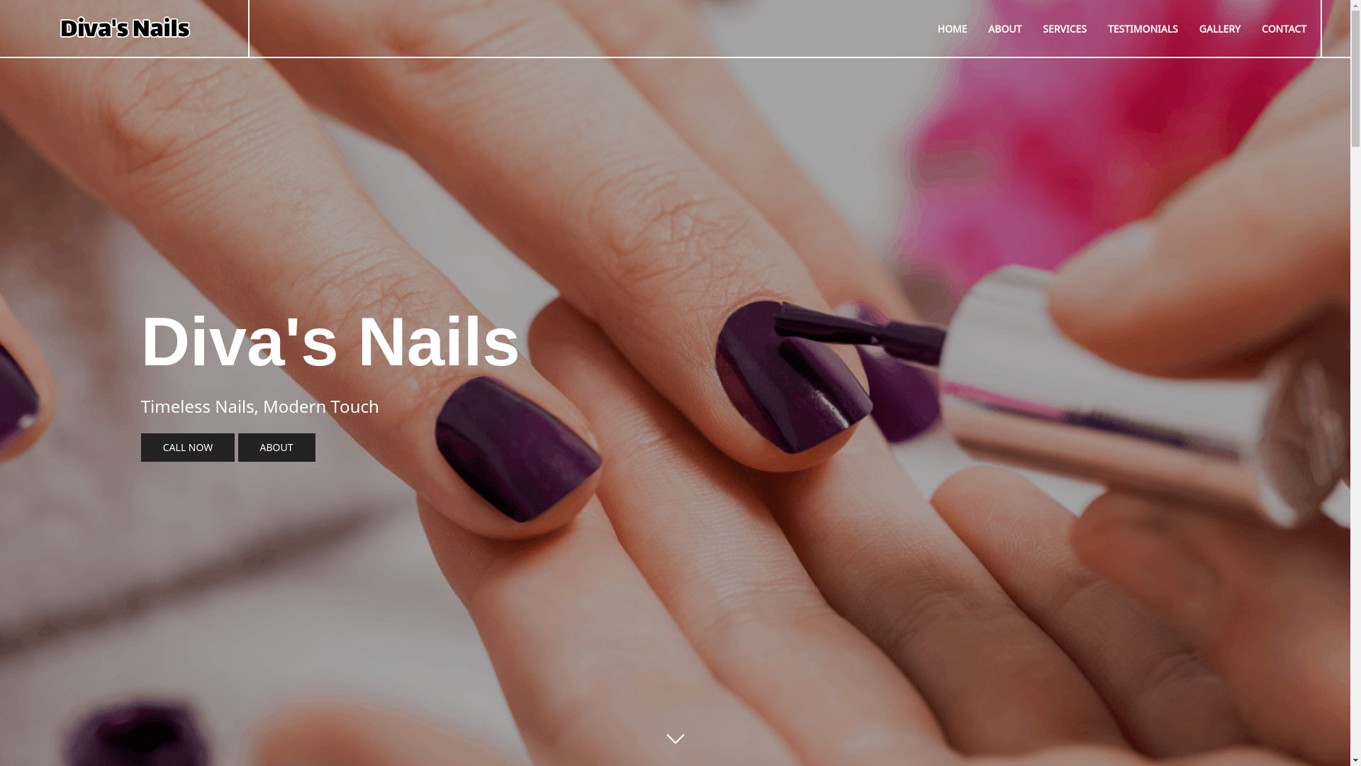 website screenshot of https://divasnailsbrooklynpark.com/
