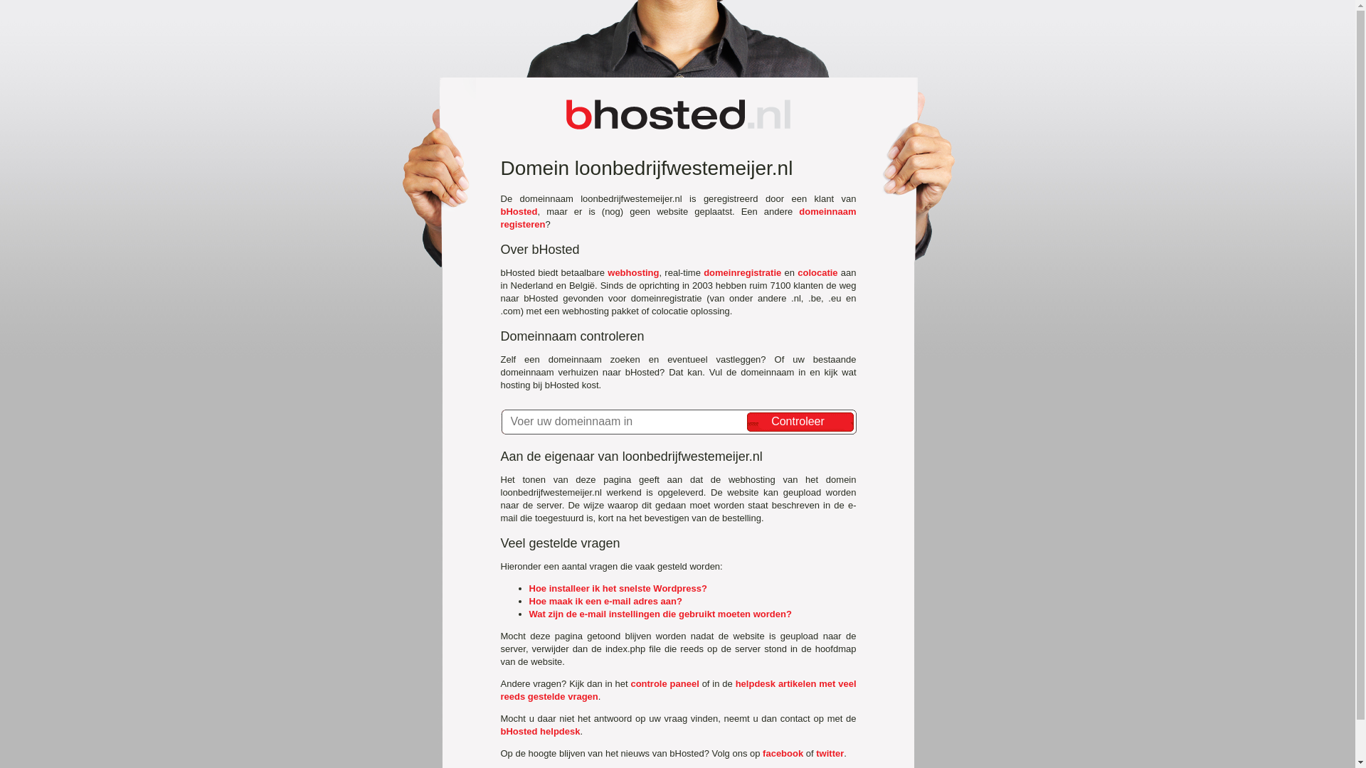 website screenshot of https://loonbedrijfwestemeijer.nl/