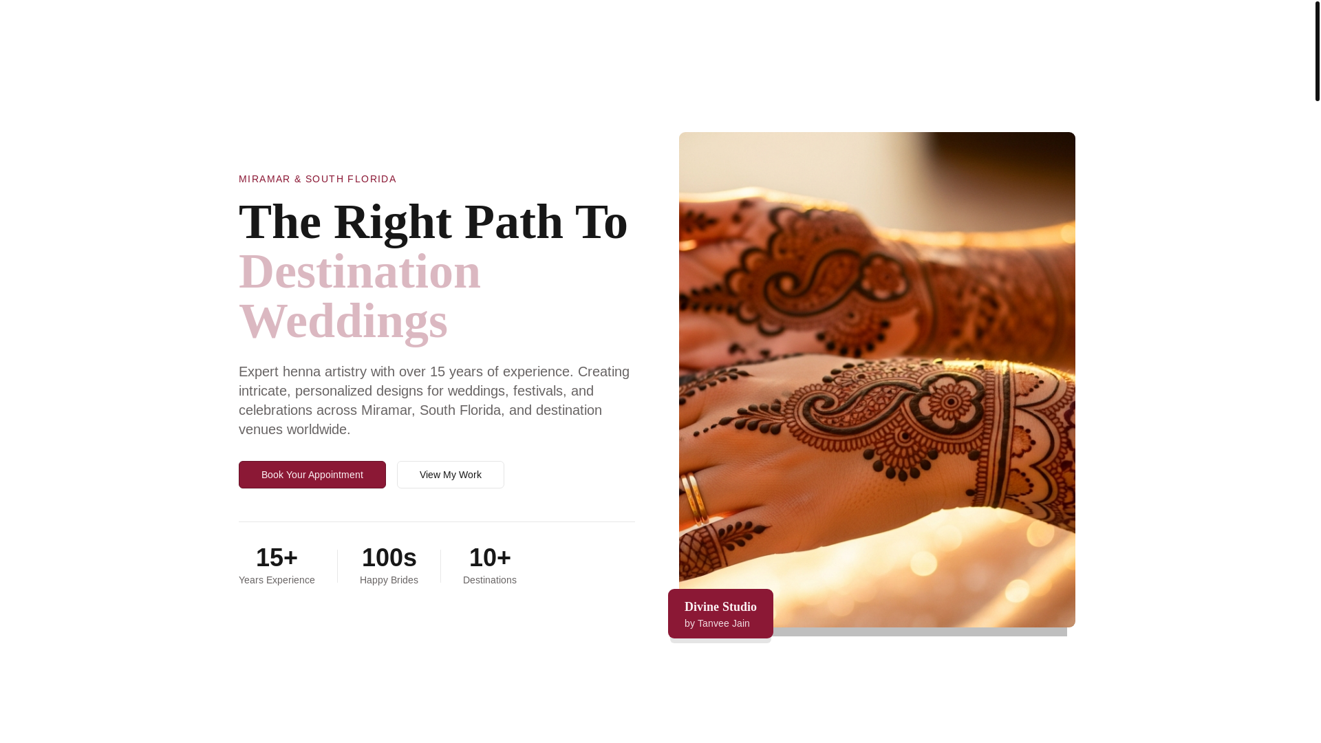 website screenshot of https://divine-studio.net/