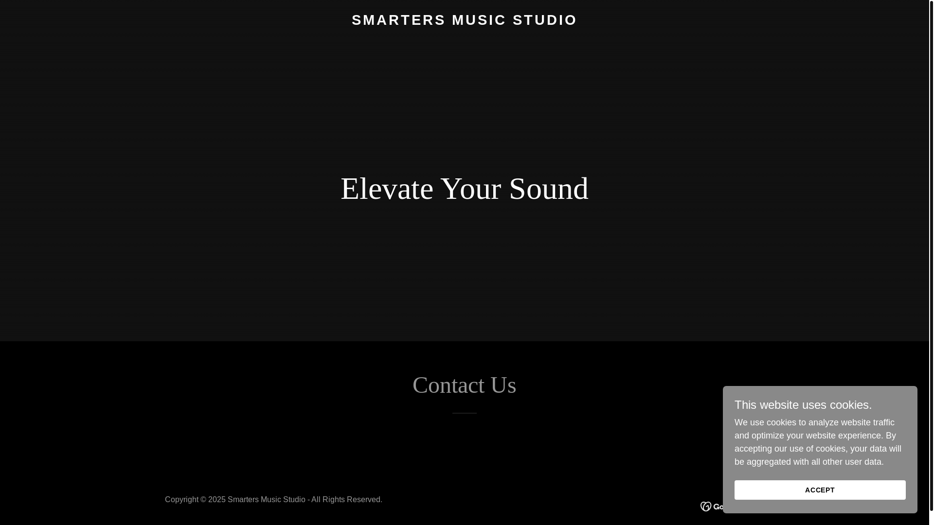 website screenshot of https://smartersmusic.studio/