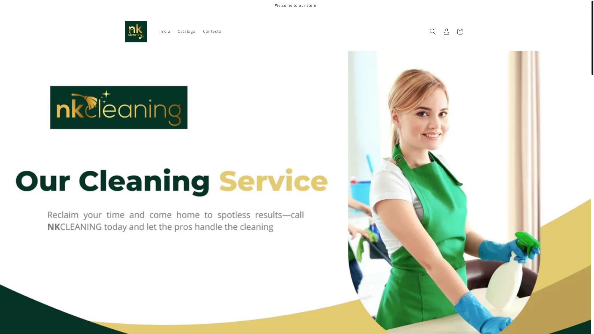 website screenshot of https://nkcleanteam.com/