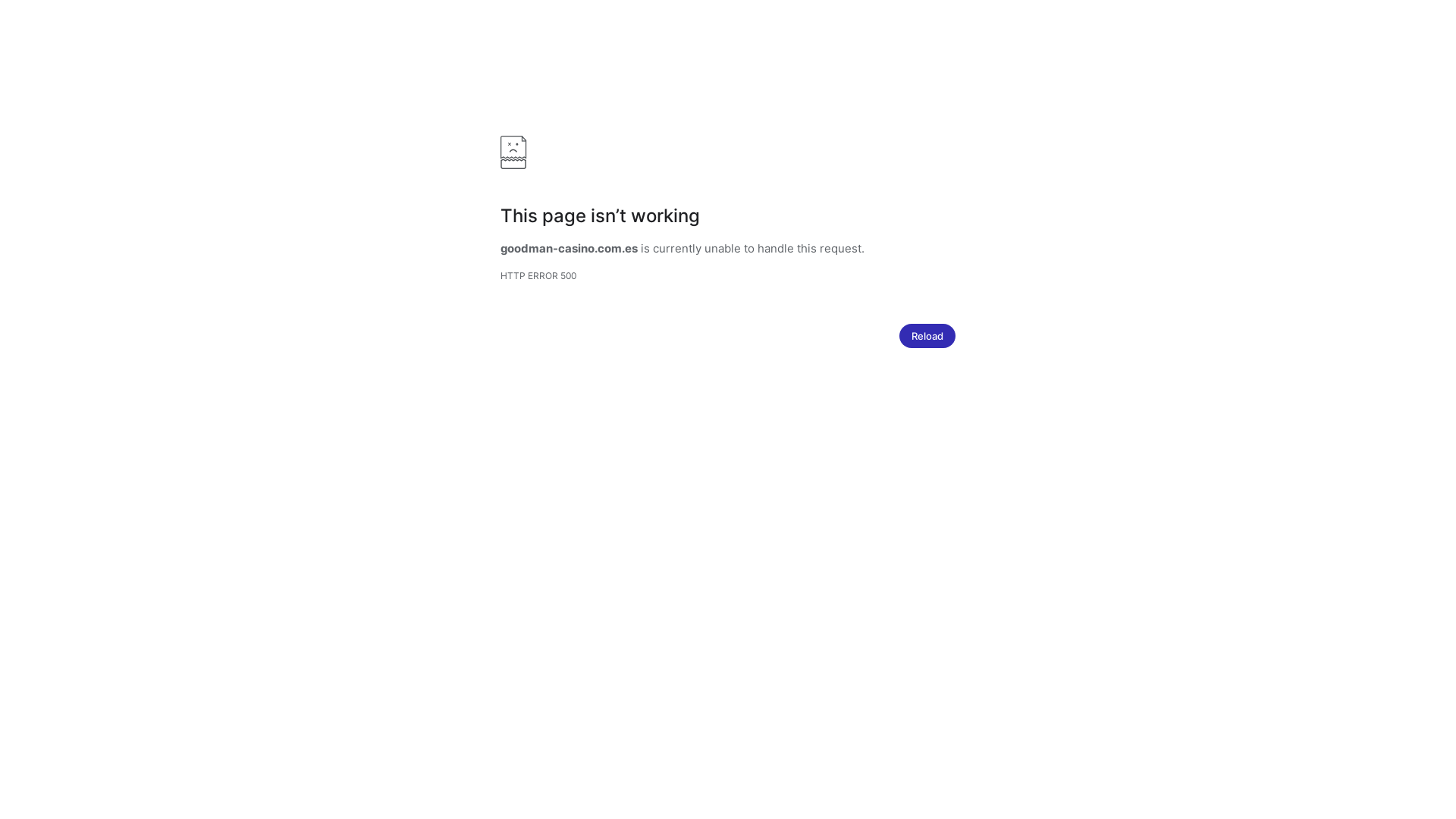 website screenshot of https://goodman-casino.com.es/