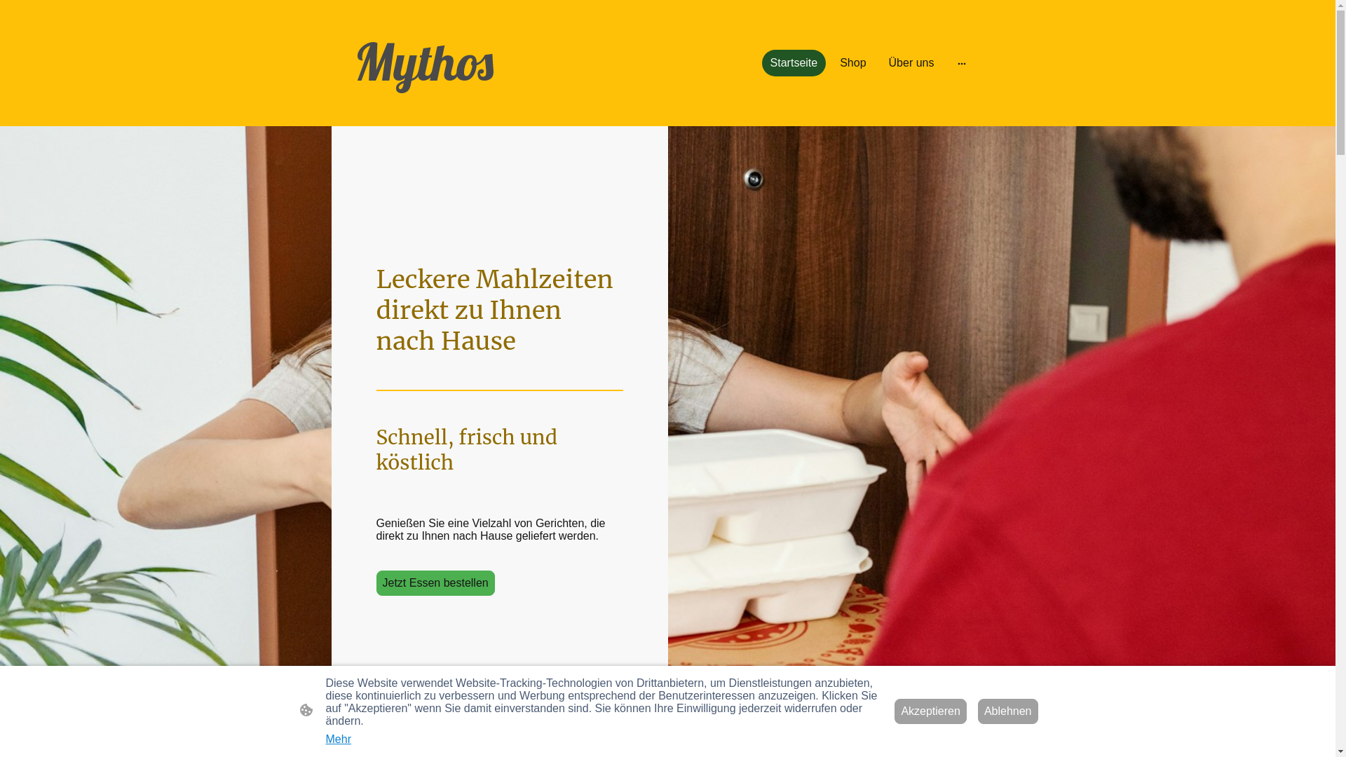 website screenshot of https://mythos-coe.com/