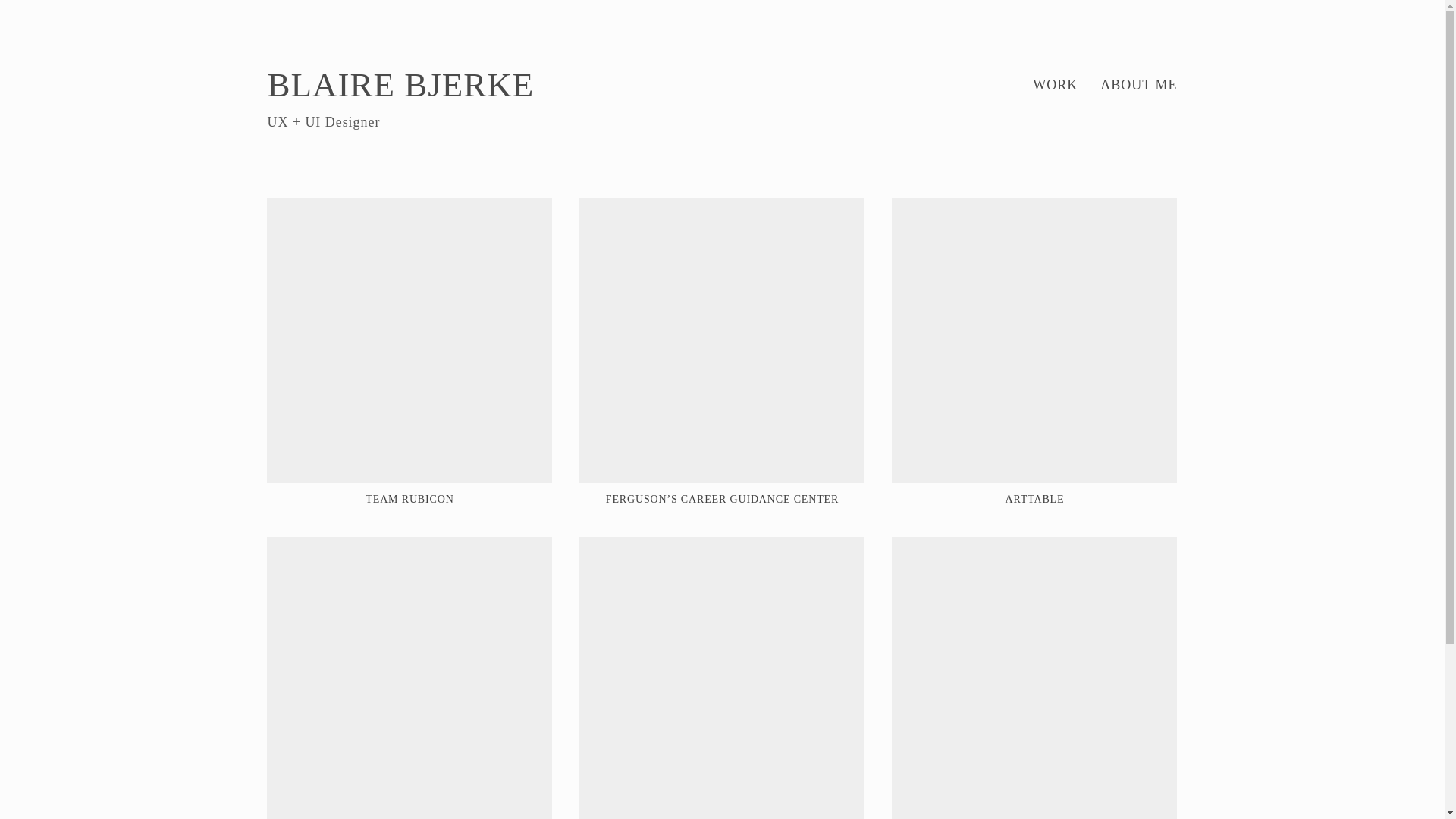 website screenshot of https://blaire-bjerke.com/