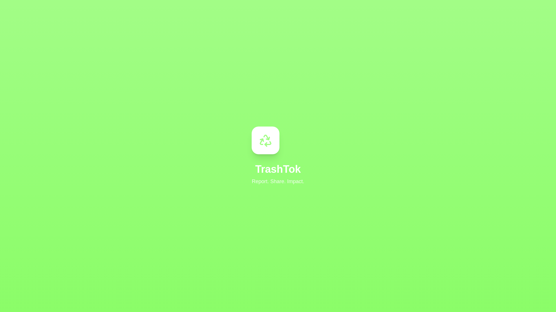 website screenshot of https://trashtok.co.in/