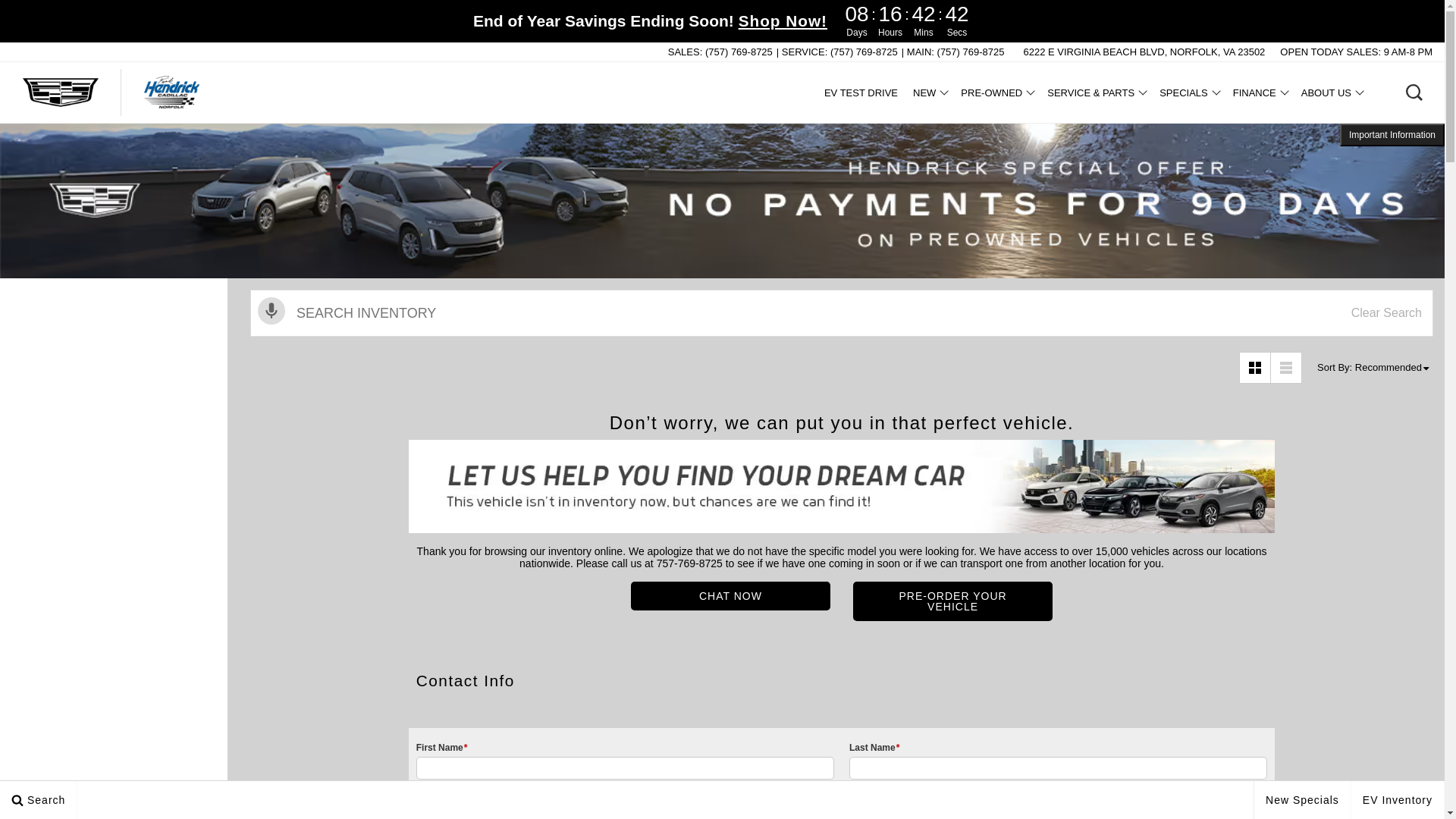 website screenshot of https://www.rickhendrickcadillacnorfolk.com/inventory/used-2016-cadillac-srx-performance-collection-front-wheel-drive-crossover-3gyfnce37gs568789/