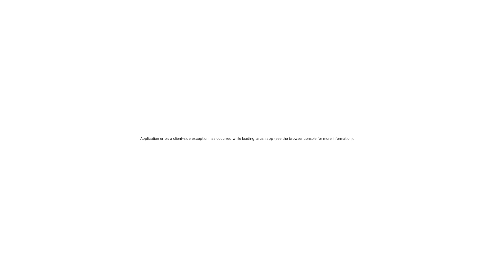 website screenshot of https://larush.app/