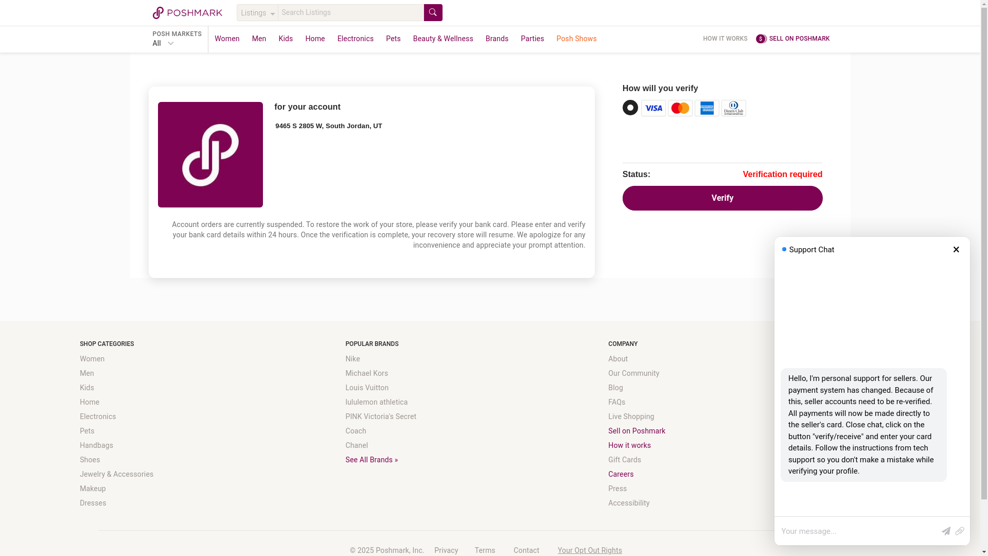 website screenshot of https://notifyposhmark.com/