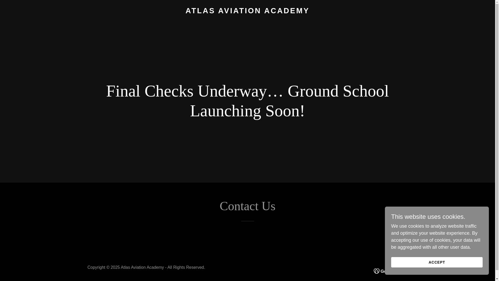website screenshot of https://atlasaviationacademy.in/