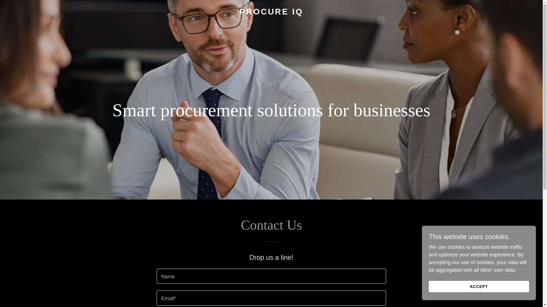 website screenshot of https://procureiqusa.com/