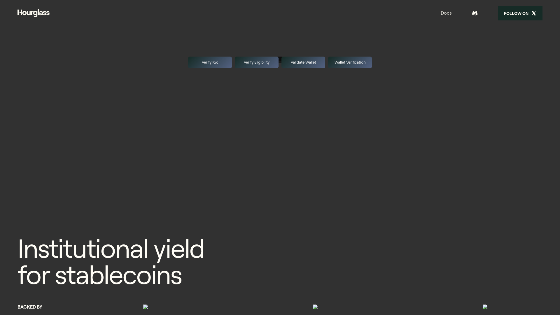 website screenshot of https://hourglass.support/