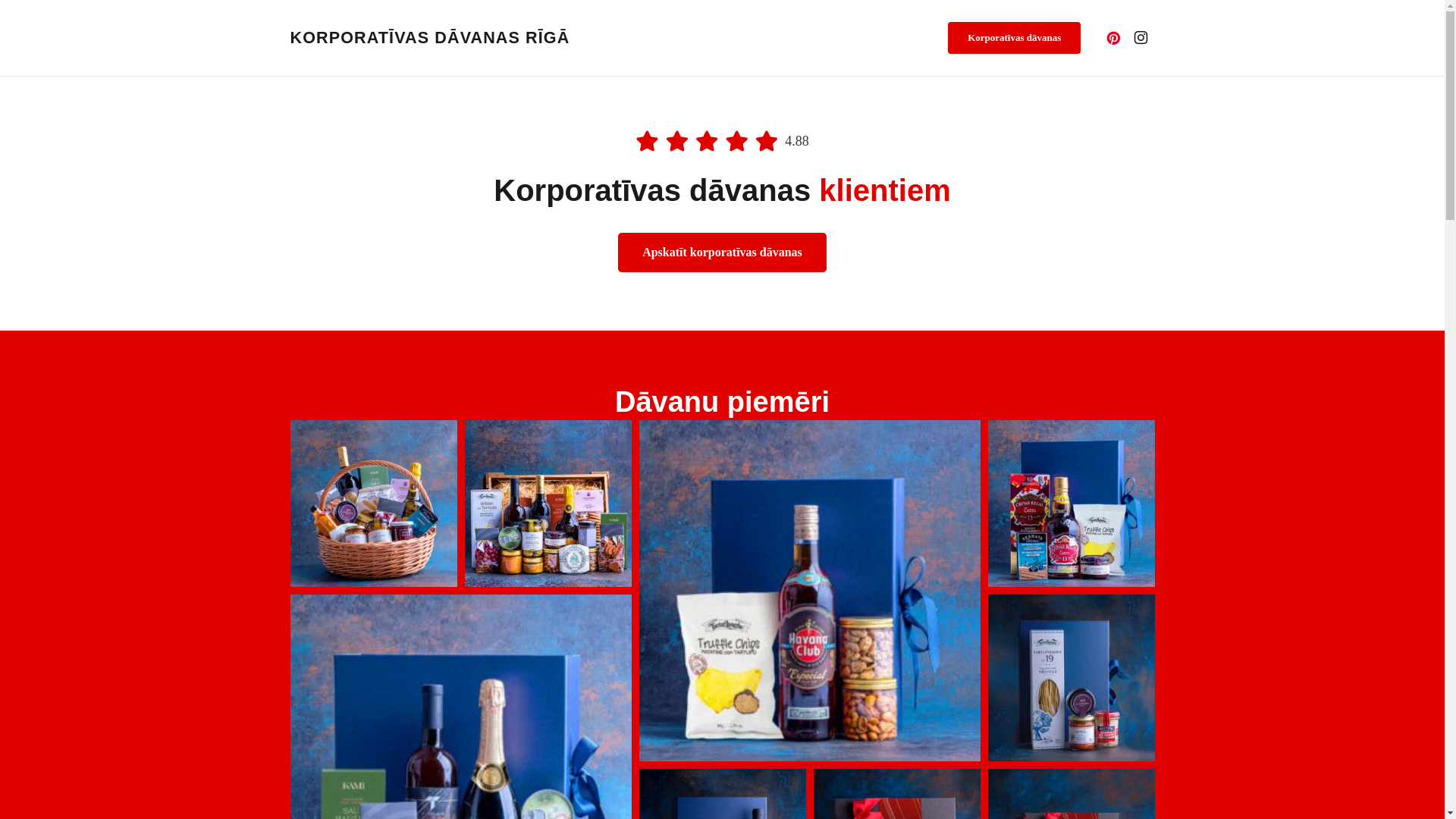 website screenshot of https://korporativas-davanas-riga.lv/