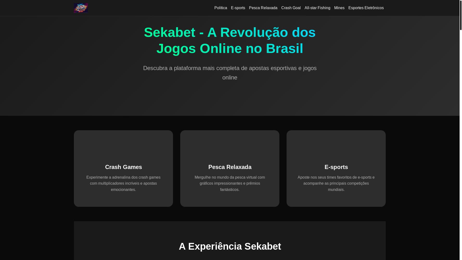 website screenshot of https://sekabet1.net/