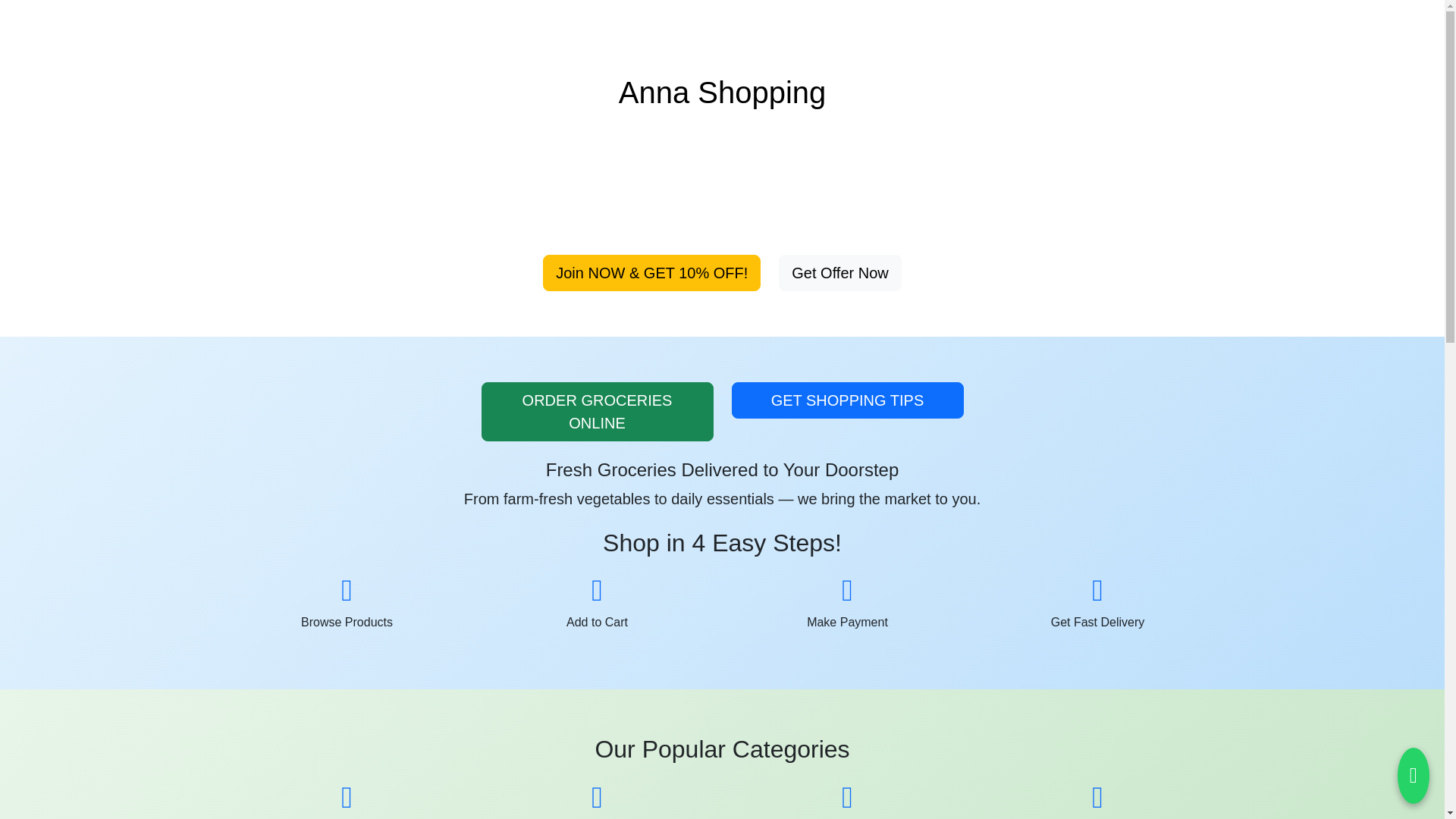 website screenshot of https://annashopping.buzz/