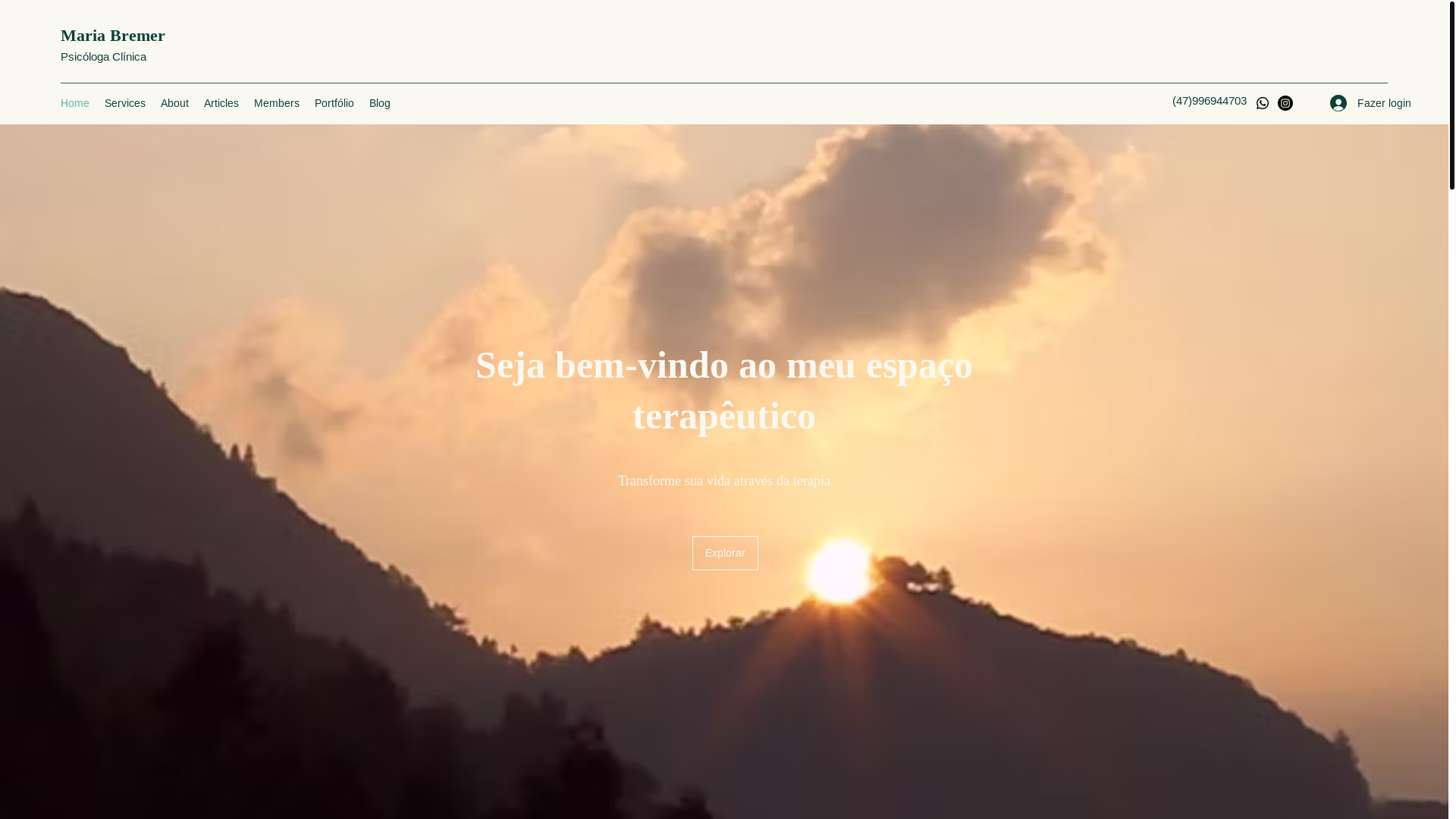 website screenshot of https://mariabremerpsicologa.com/