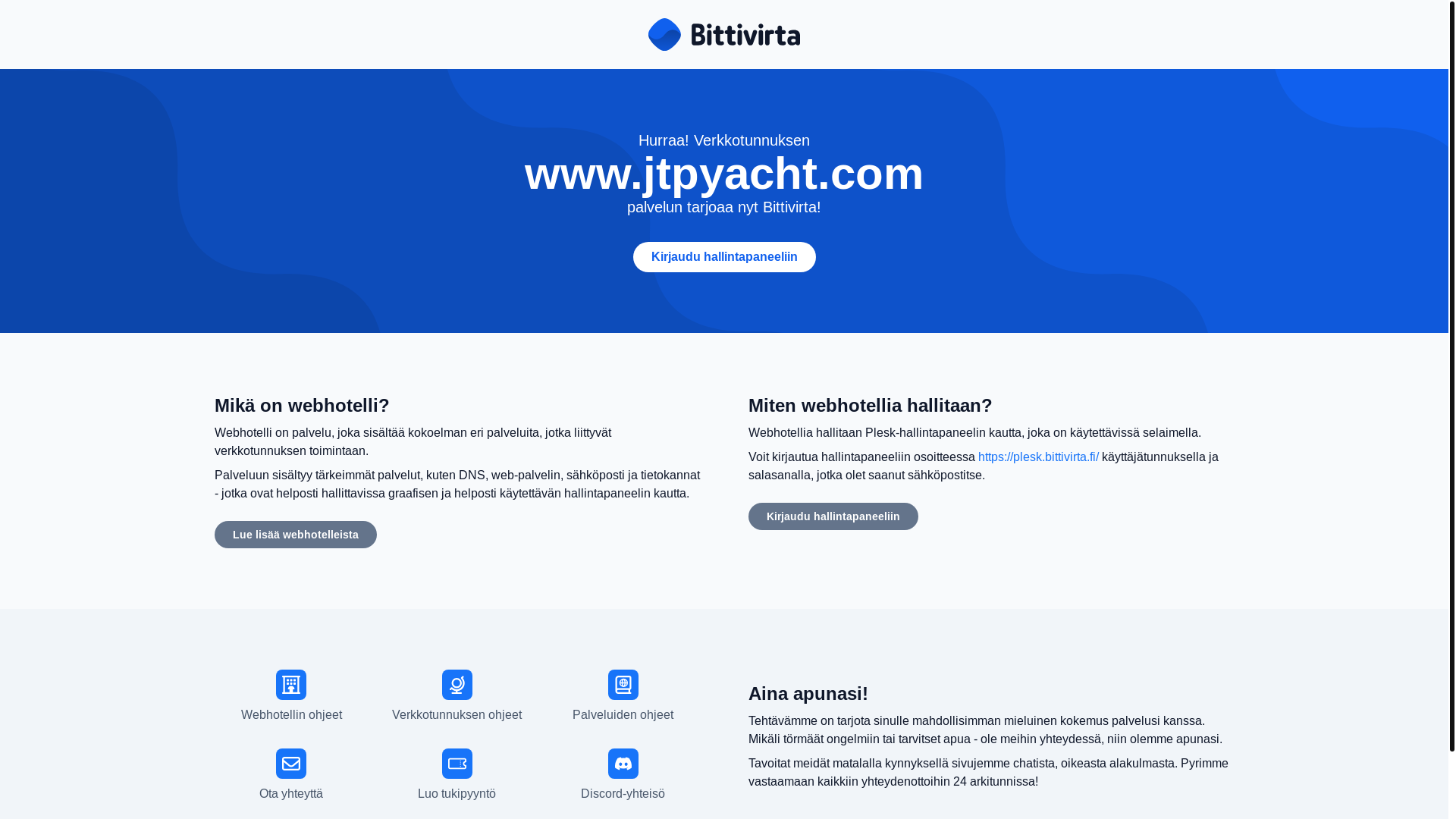website screenshot of https://jtpyacht.com/