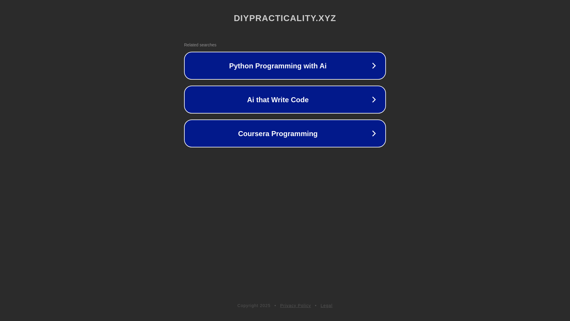 website screenshot of https://diypracticality.xyz/