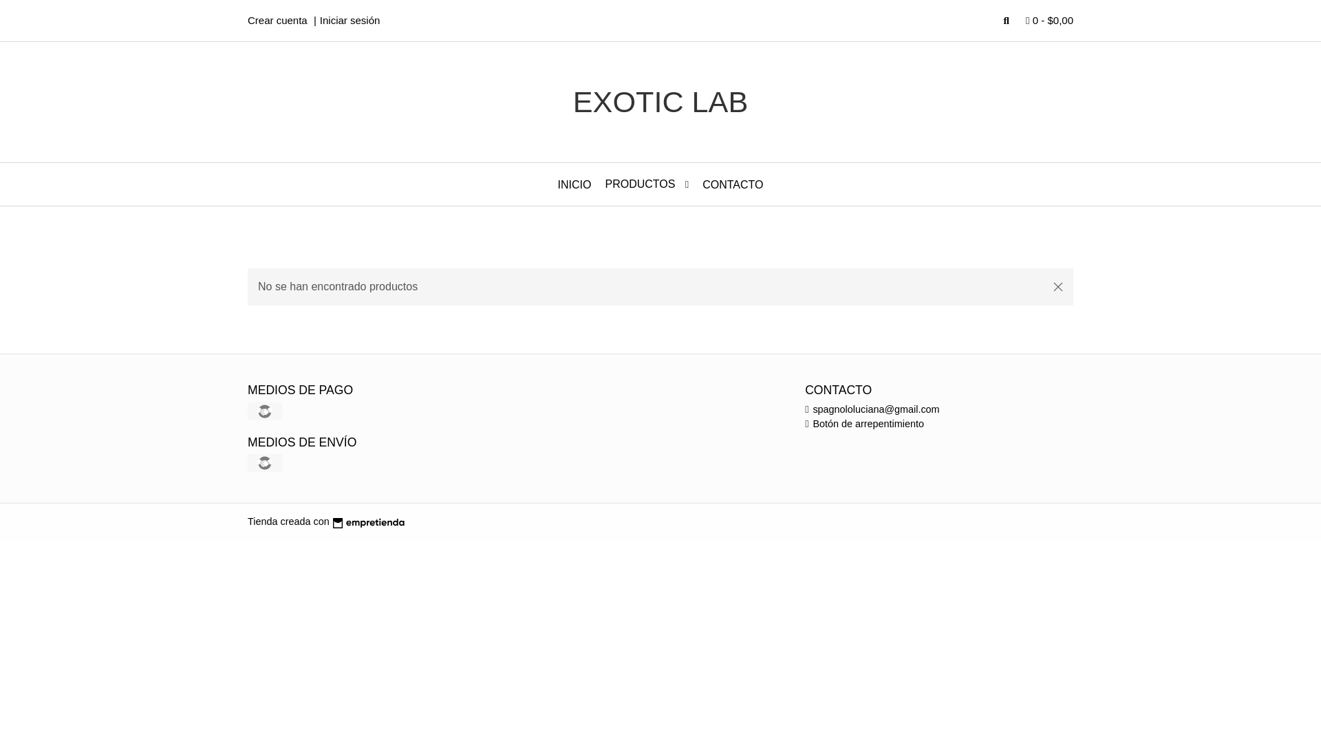 website screenshot of https://exoticlabstudio.ar/