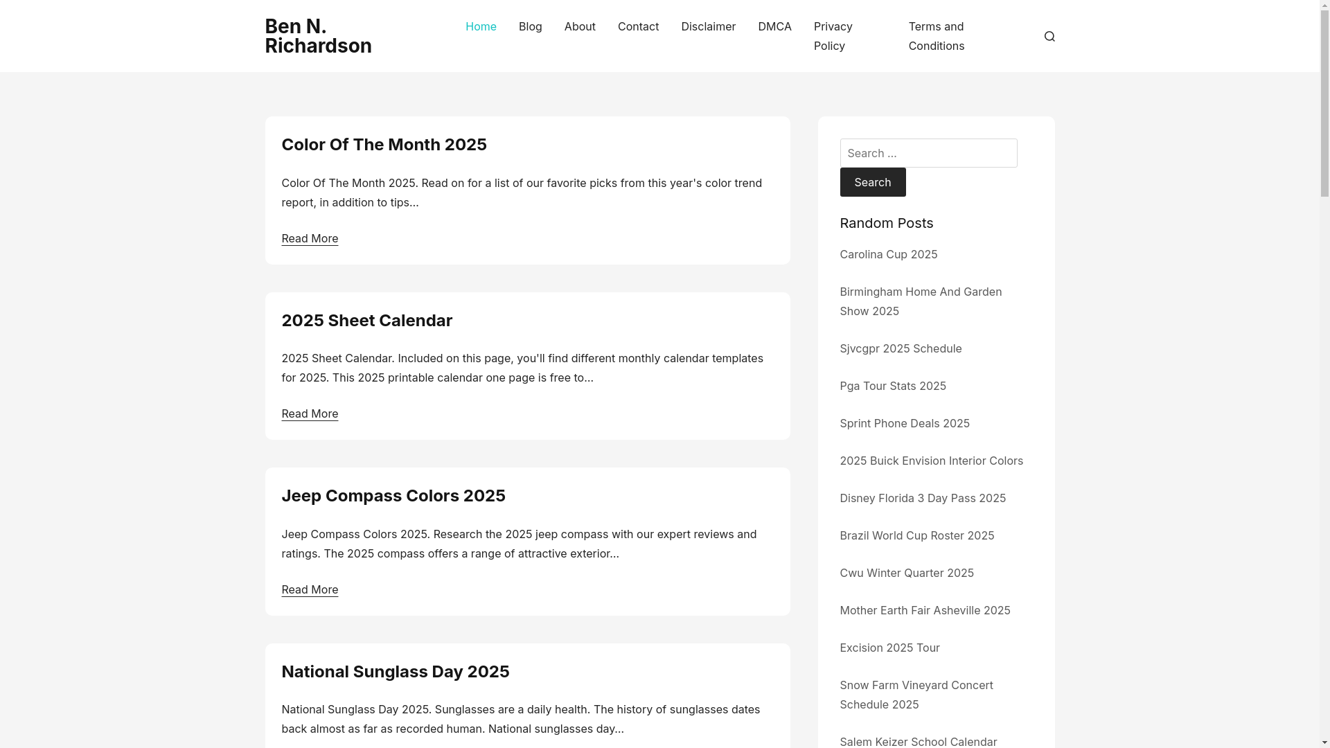 website screenshot of https://bennrichardson.pages.dev/