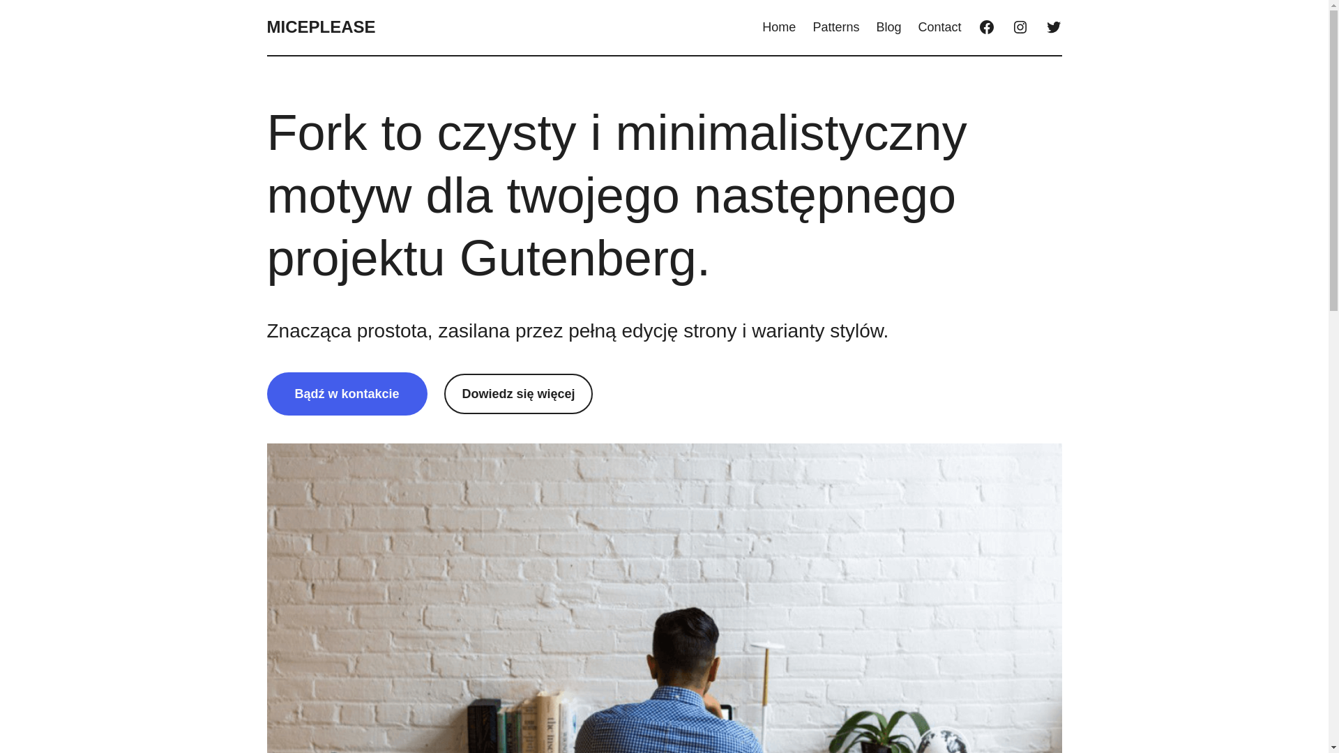 website screenshot of https://miceplease.pl/