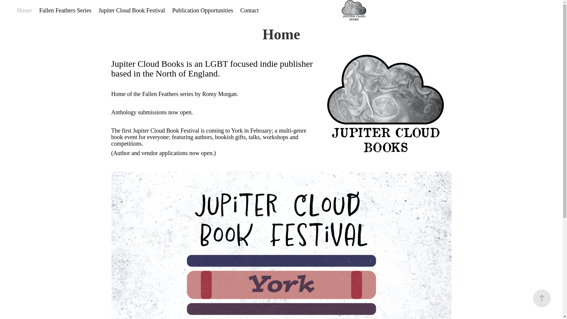 website screenshot of https://jupitercloudbooks.co.uk/
