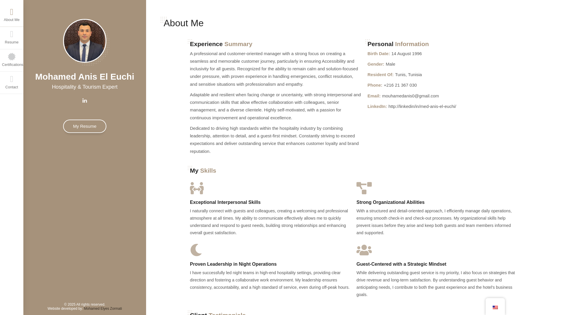 website screenshot of https://mohamedaniseleuchi.com/